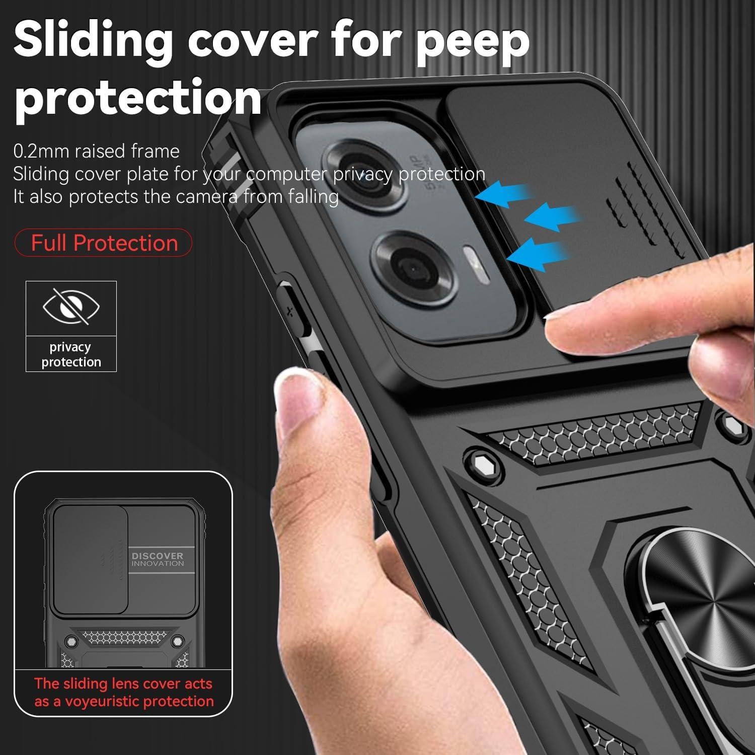 Funda para Motorola Moto G Stylus 5G 2024 con soporte 360°