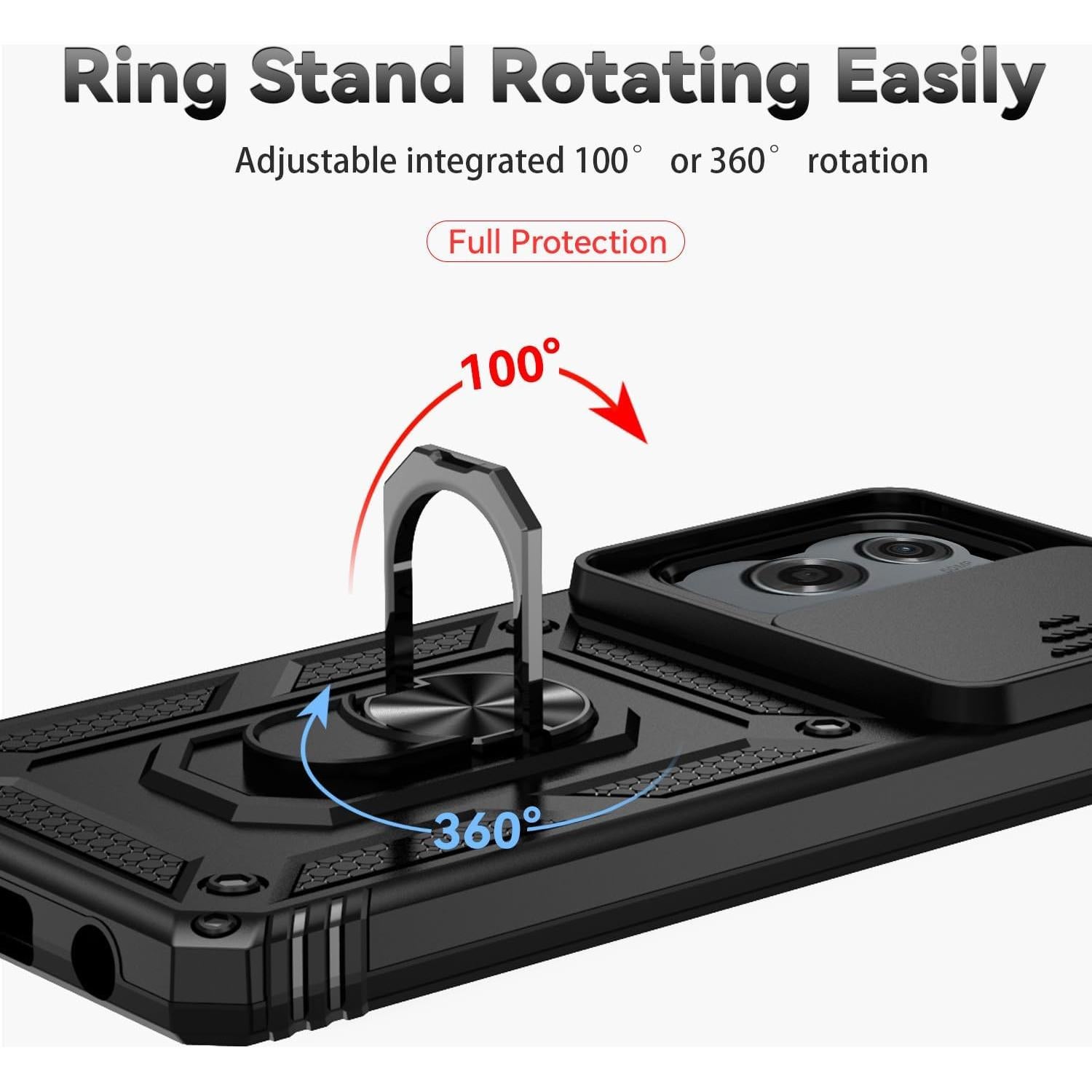 Funda para Motorola Moto G Stylus 5G 2024 con soporte 360°