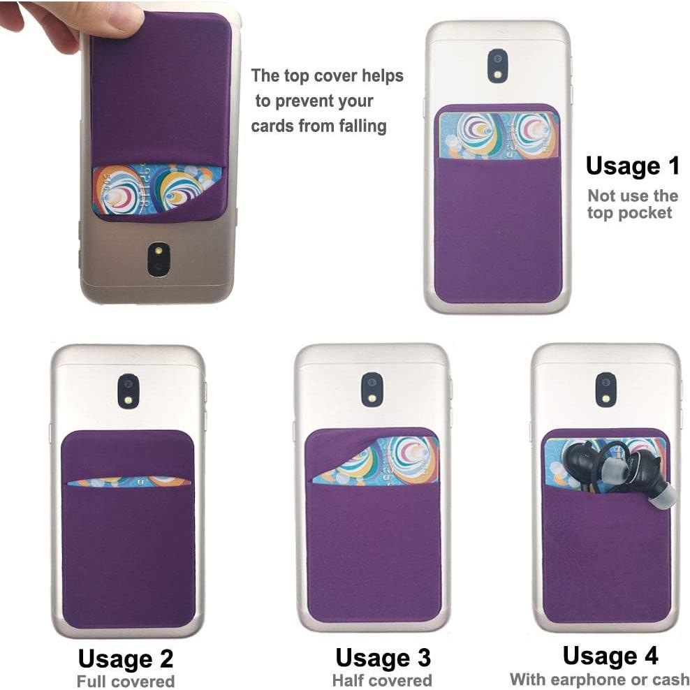 3Pack Soporte Tarjeta Móvil Fulgamo Adhesivo Estirable