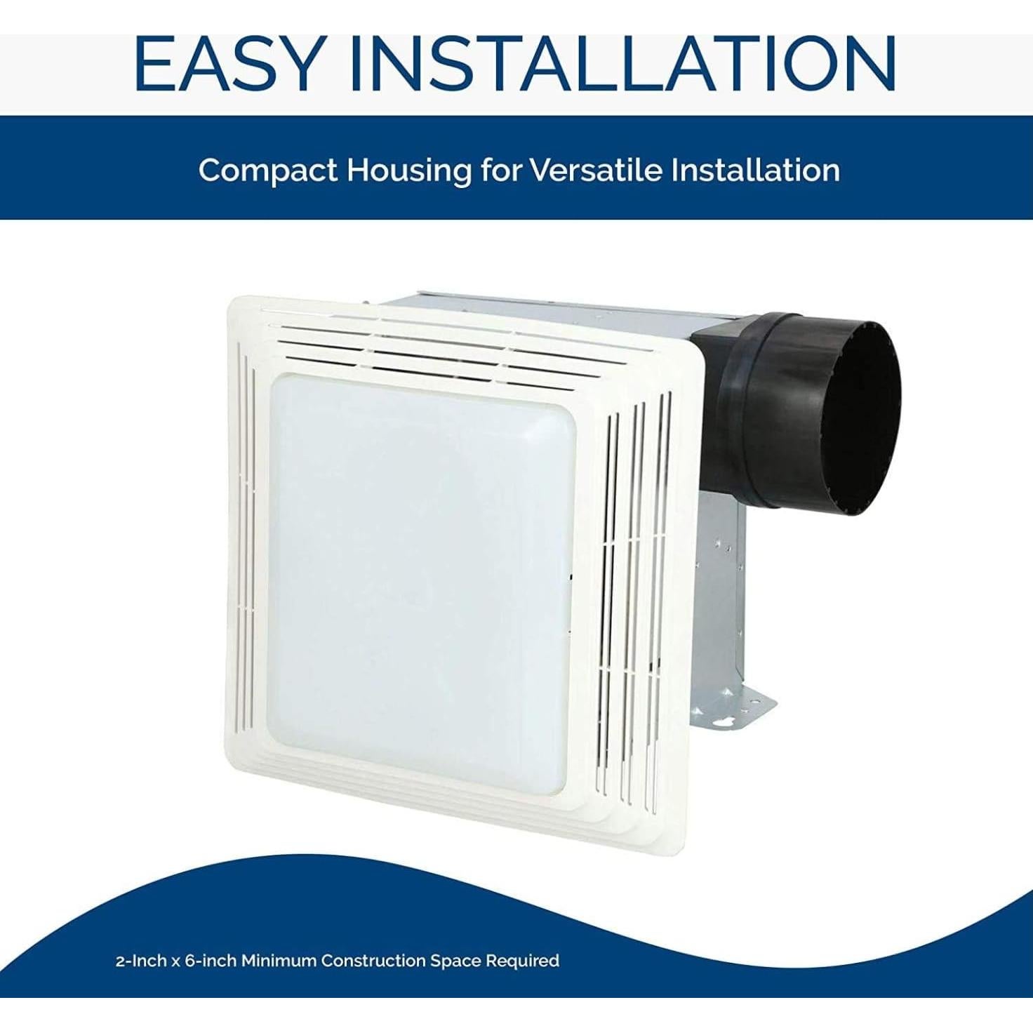 Combo Ventilación y Luz Broan-NuTone 678 100W 50 CFM Blanco