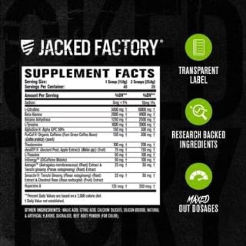 Nitrosurge Max Jacked Factory Pre Entrenamiento 40 Porciones