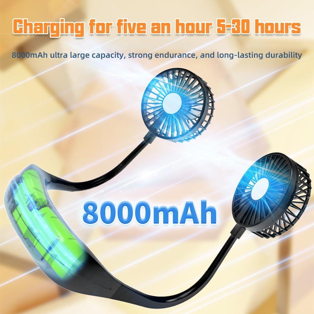 Ventilador de Cuello INFOTOP L1 8000 mAh 4 Velocidades