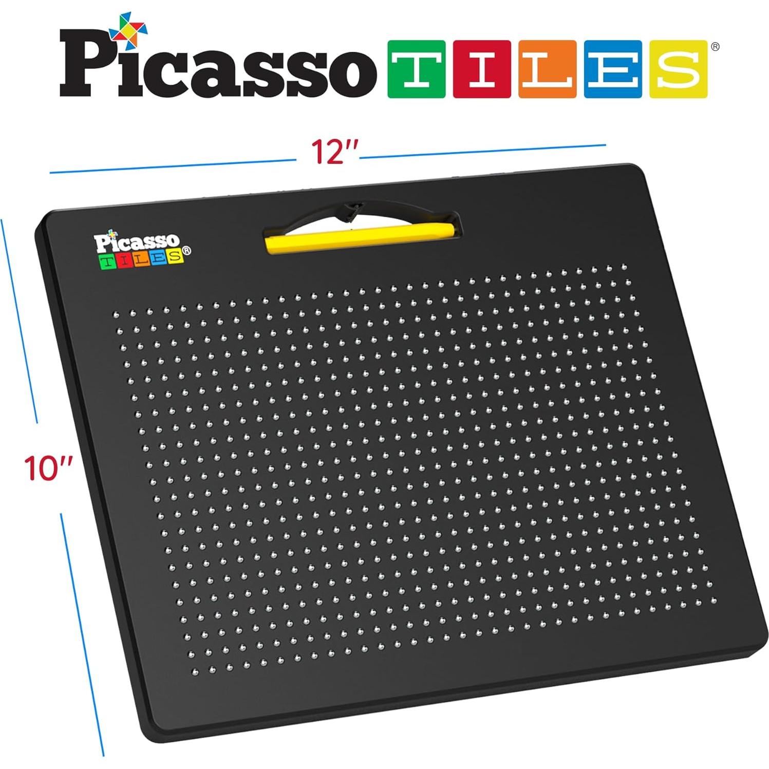 Tablero Magnético PicassoTiles 30x25 cm Alfabeto STEM Negro
