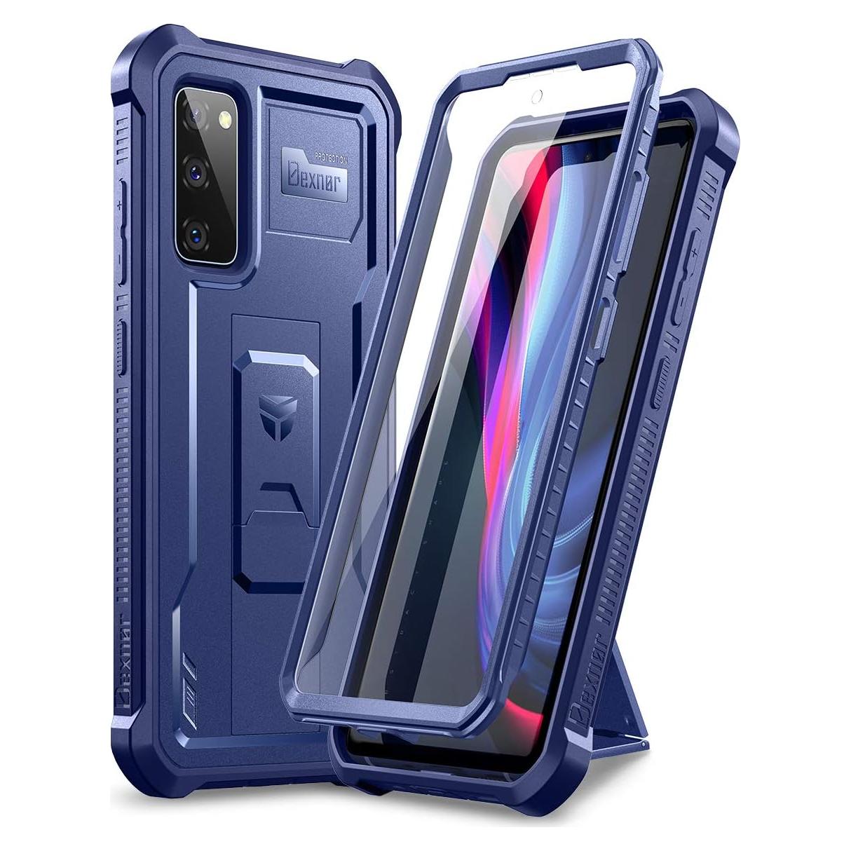 Funda Dexnor para Samsung Galaxy S20 FE 6.5" Azul con Soporte