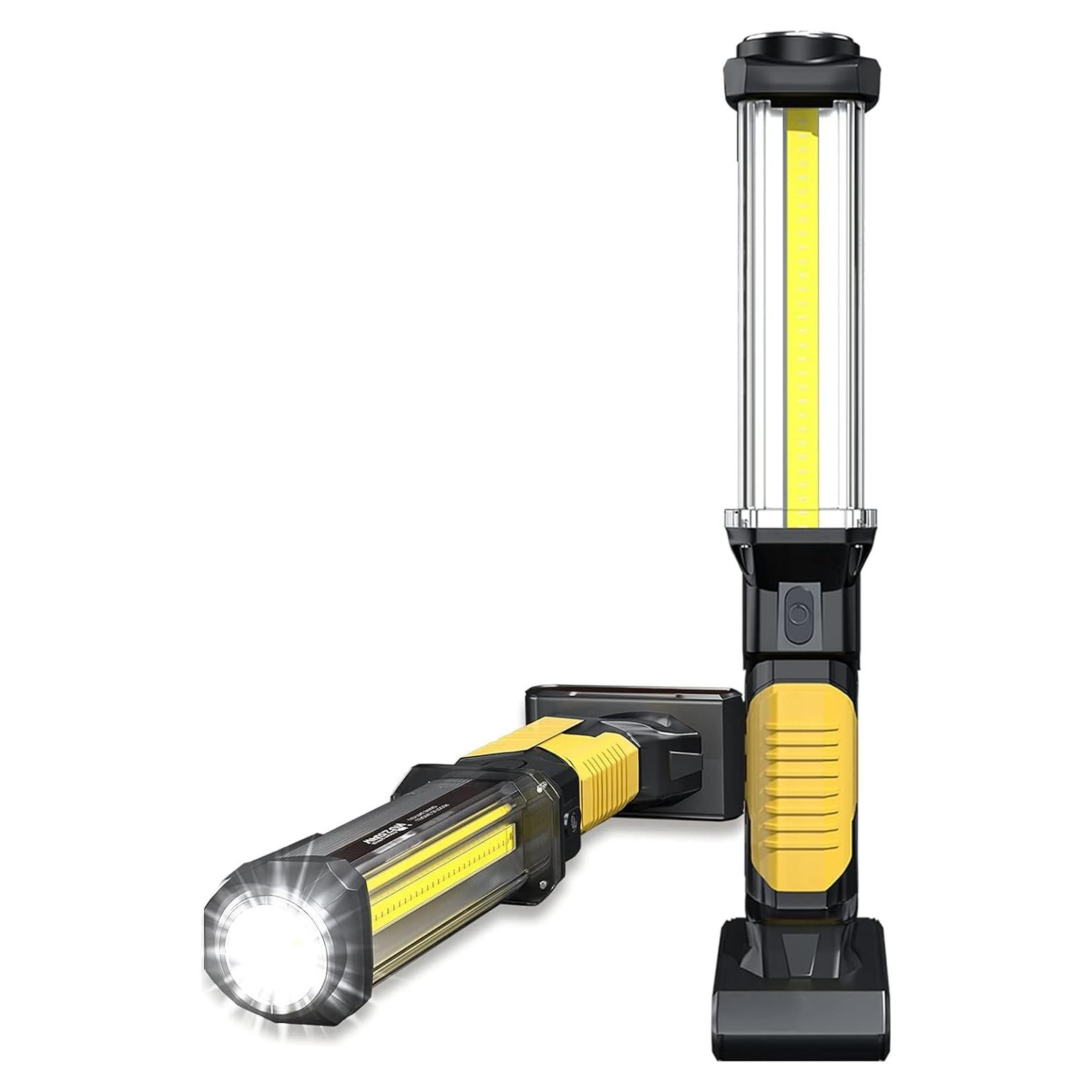 Luz de trabajo LED WARSUN DJ60 1500 lúmenes recargable