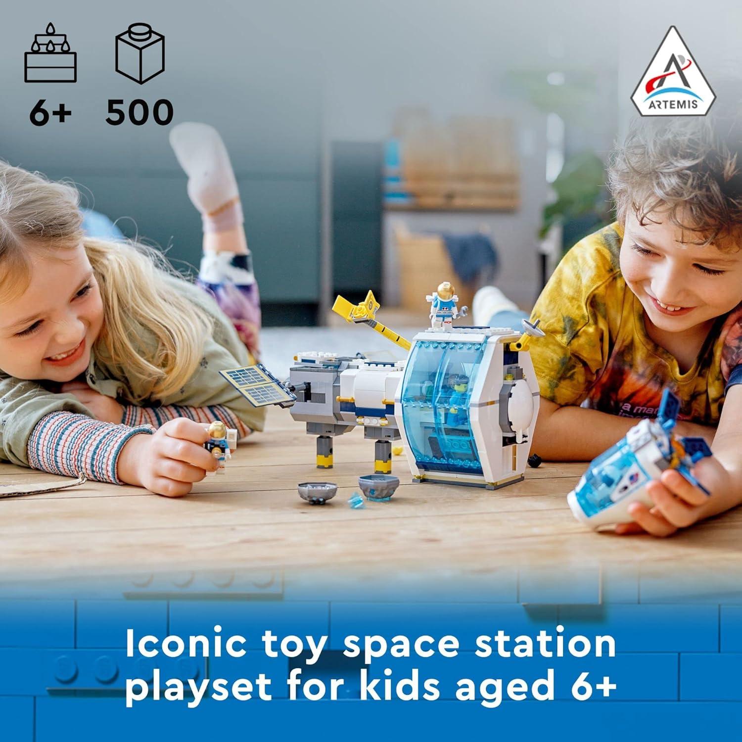 LEGO City Estación Espacial Lunar 60349 con 5 Minifiguras