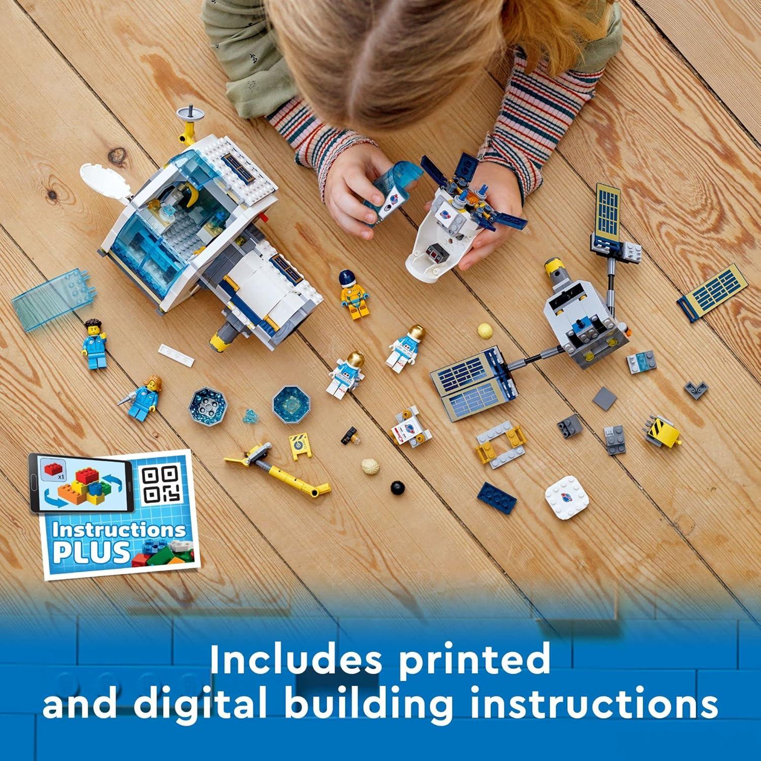 LEGO City Estación Espacial Lunar 60349 con 5 Minifiguras