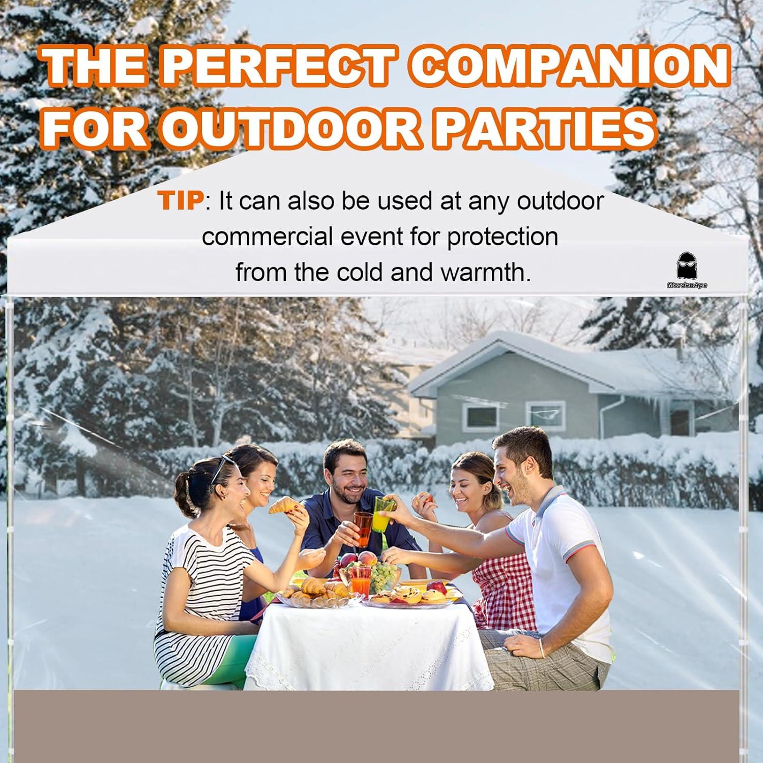 Pared Lateral Transparente MordenApe 304.8x193 cm Caqui