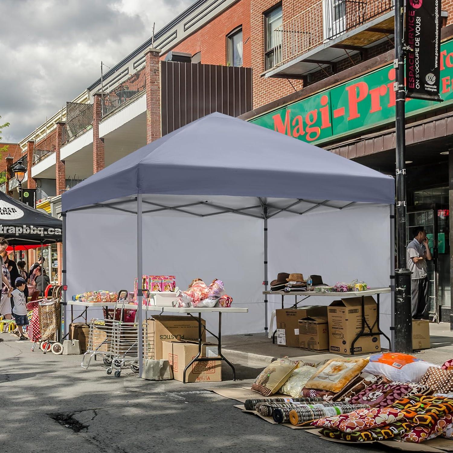 Carpa Plegable COOSHADE 3x3m con 2 Paredes Laterales