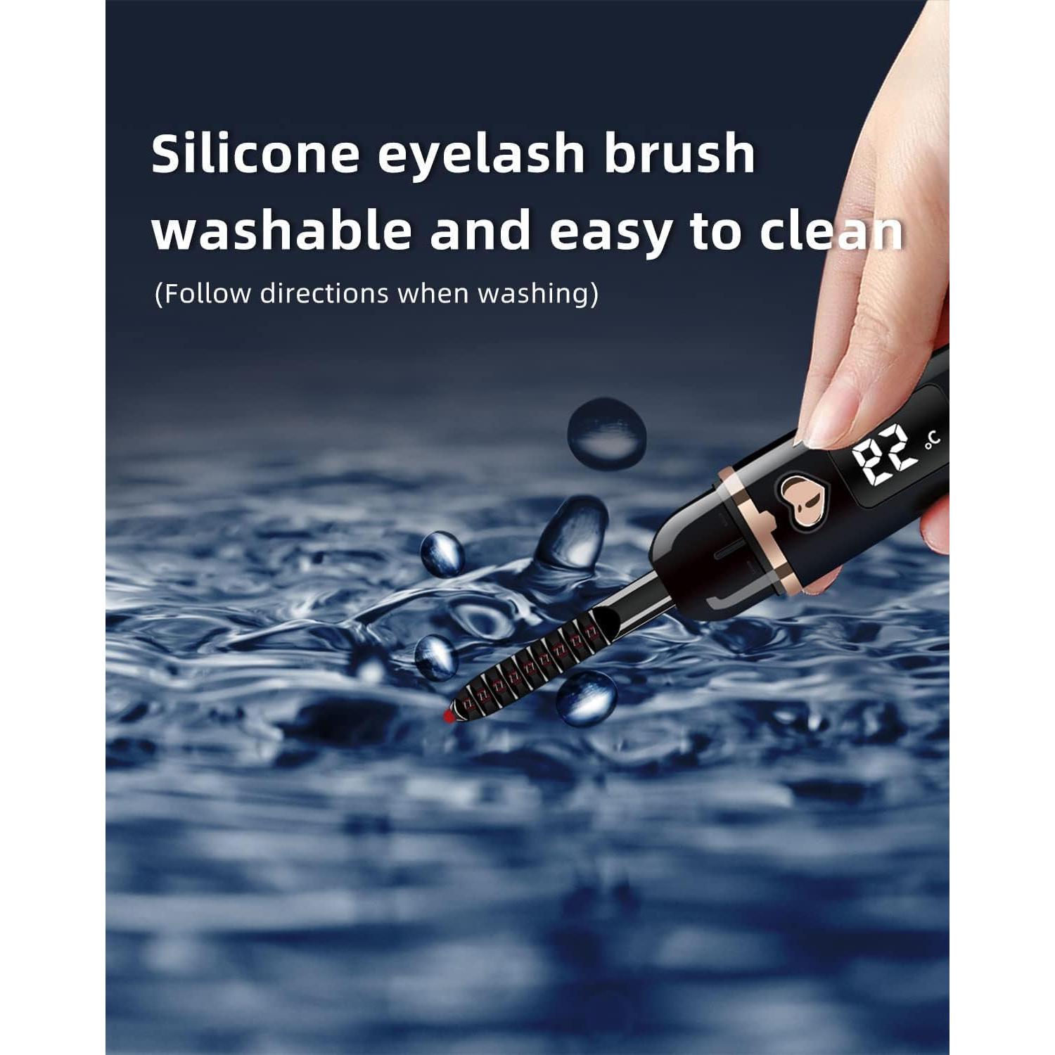 Rizador de Pestañas Eléctrico ZAPAL Blanco Oro 13.5cm