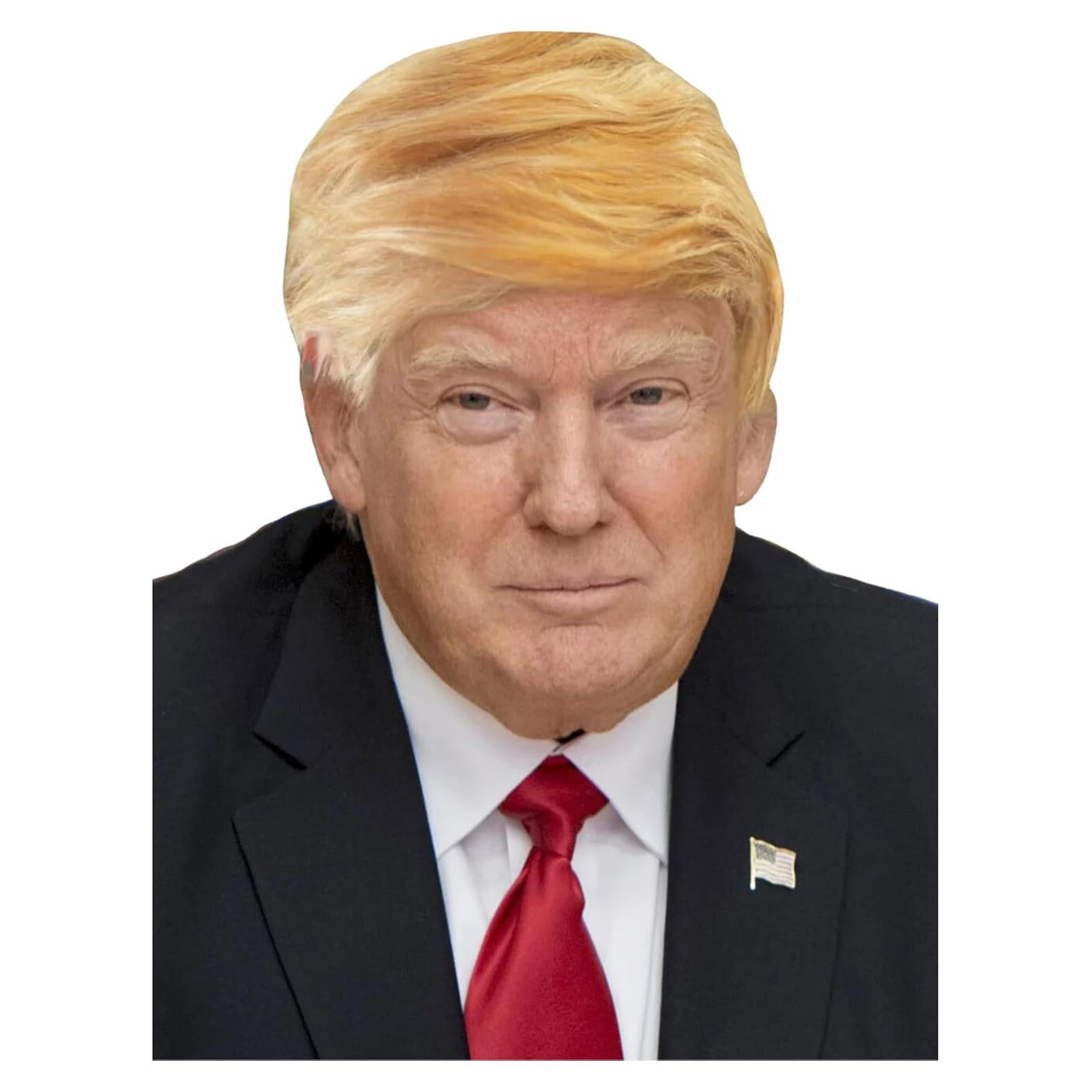 Peluca Donald Trump ALLAURA - Rubia, ajustable y realista