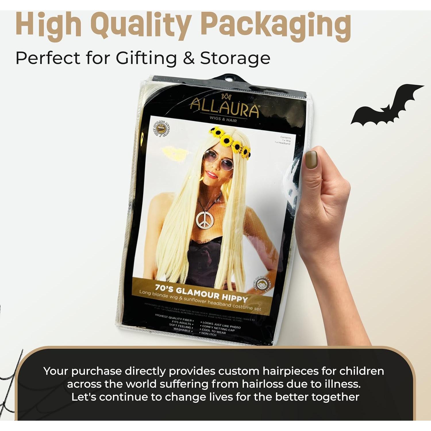 Peluca Donald Trump ALLAURA - Rubia, ajustable y realista