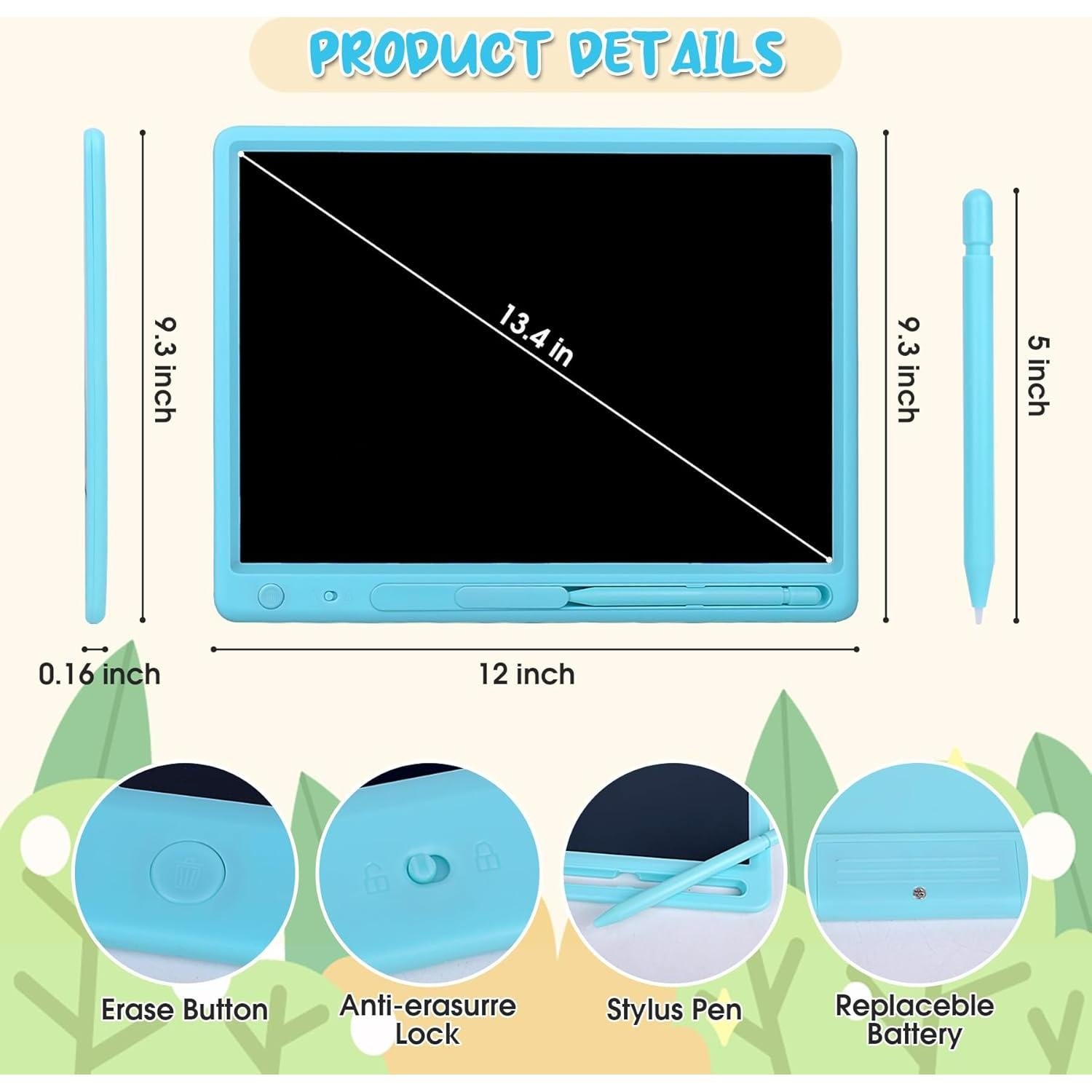 Tableta de Dibujo LCD Aricvort 38 cm Colorido para Niños