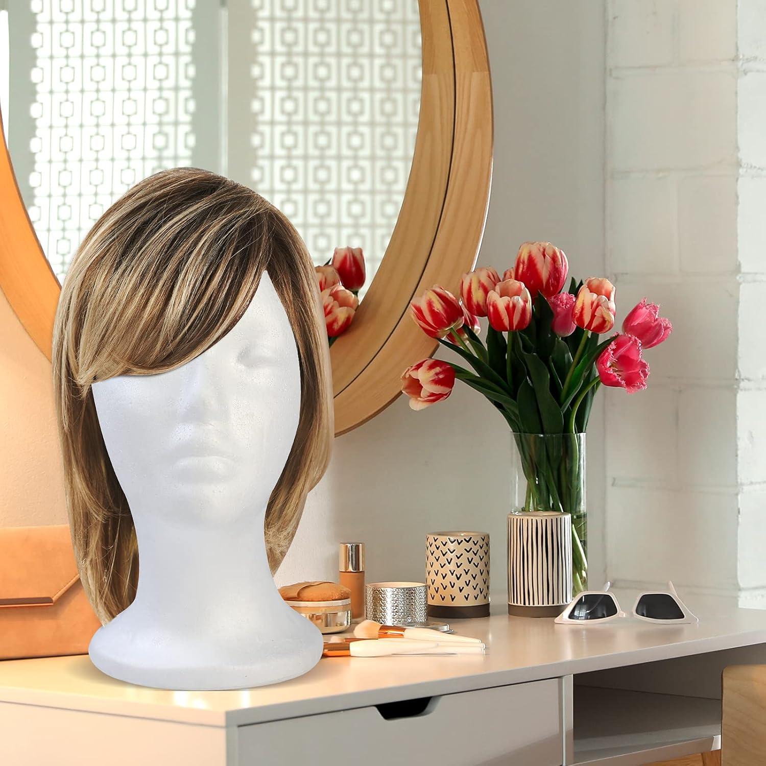 Cabeza de Peluca BALABALA 3 Pcs Soporte Estireno 28 cm