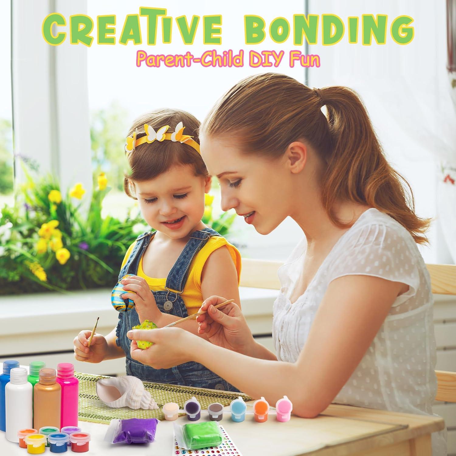 Kit de Pintura de Rocas y Conchas Kiditos RSPK-01