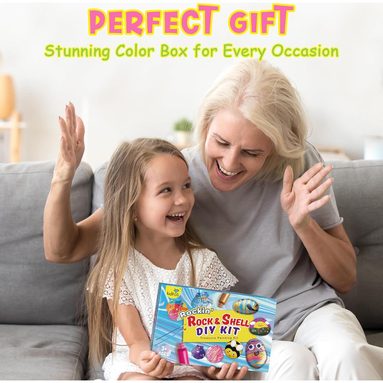 Kit de Pintura de Rocas y Conchas Kiditos RSPK-01