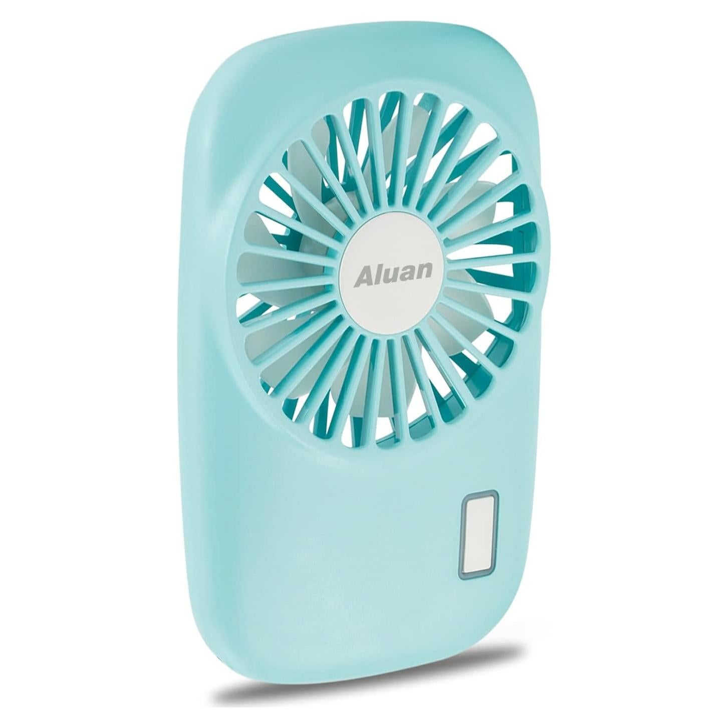 Ventilador Mini Aluan Portátil Recargable USB 2 Velocidades