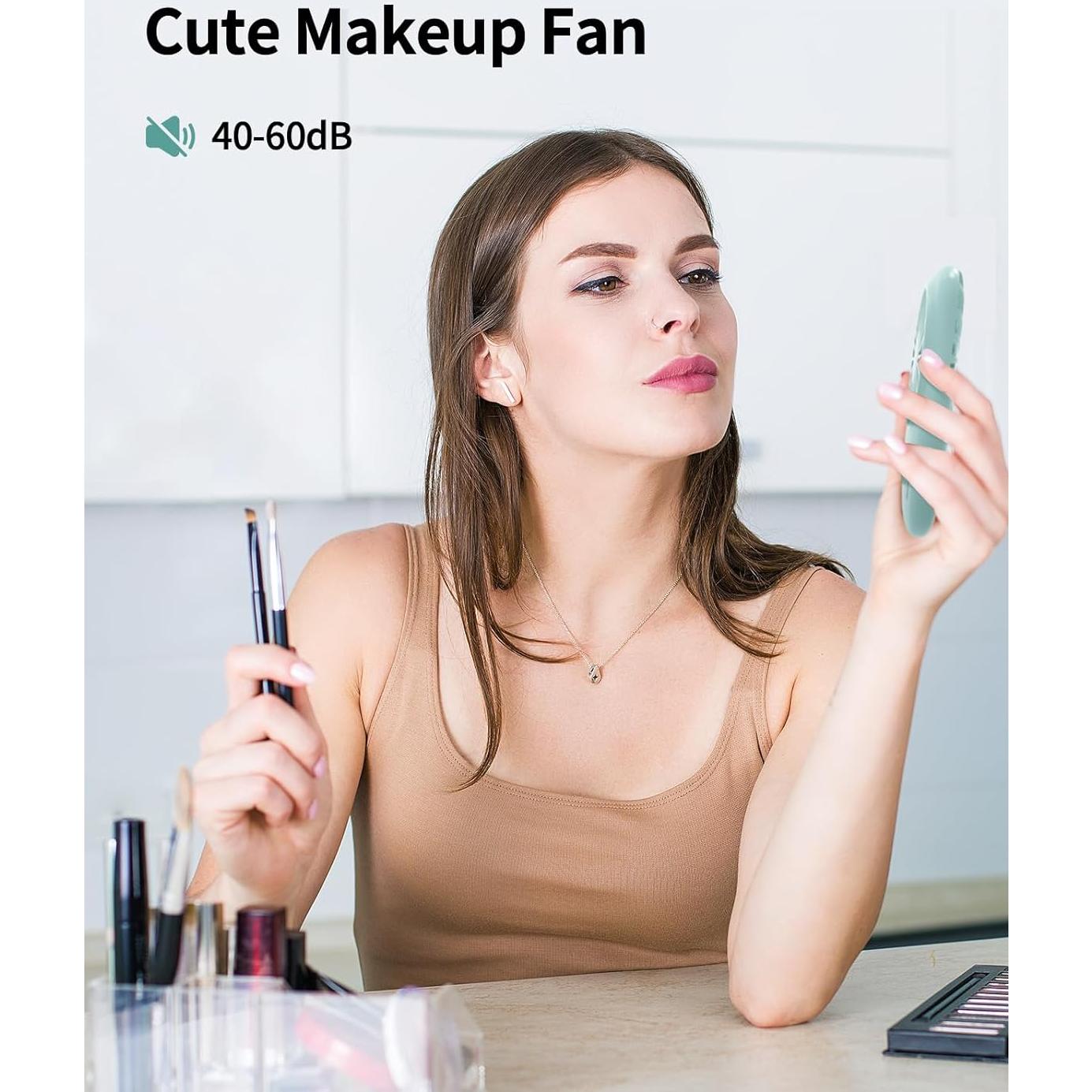 Ventilador Mini Aluan Portátil Recargable USB 2 Velocidades