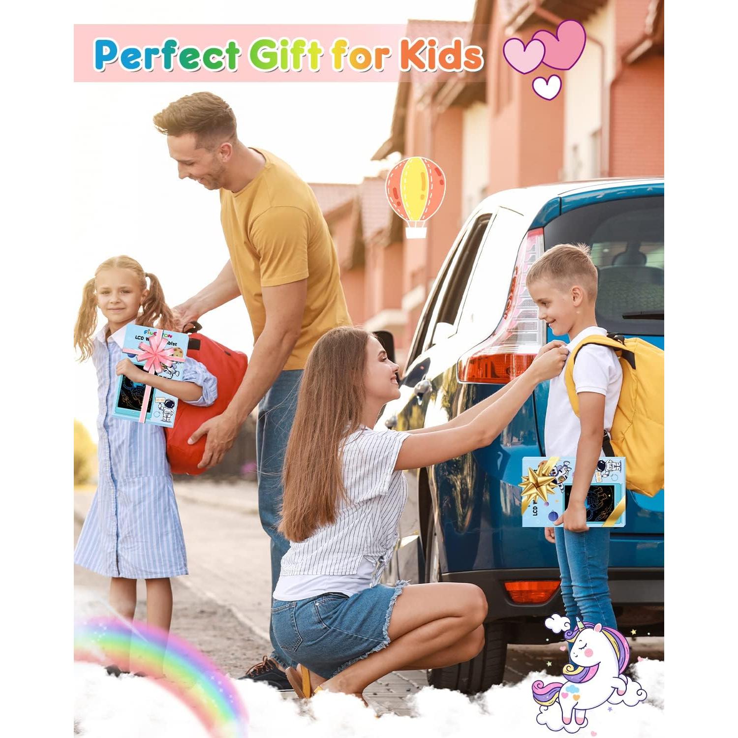 Tableta de Escritura LCD FLUESTON 10" Rosa para Niños