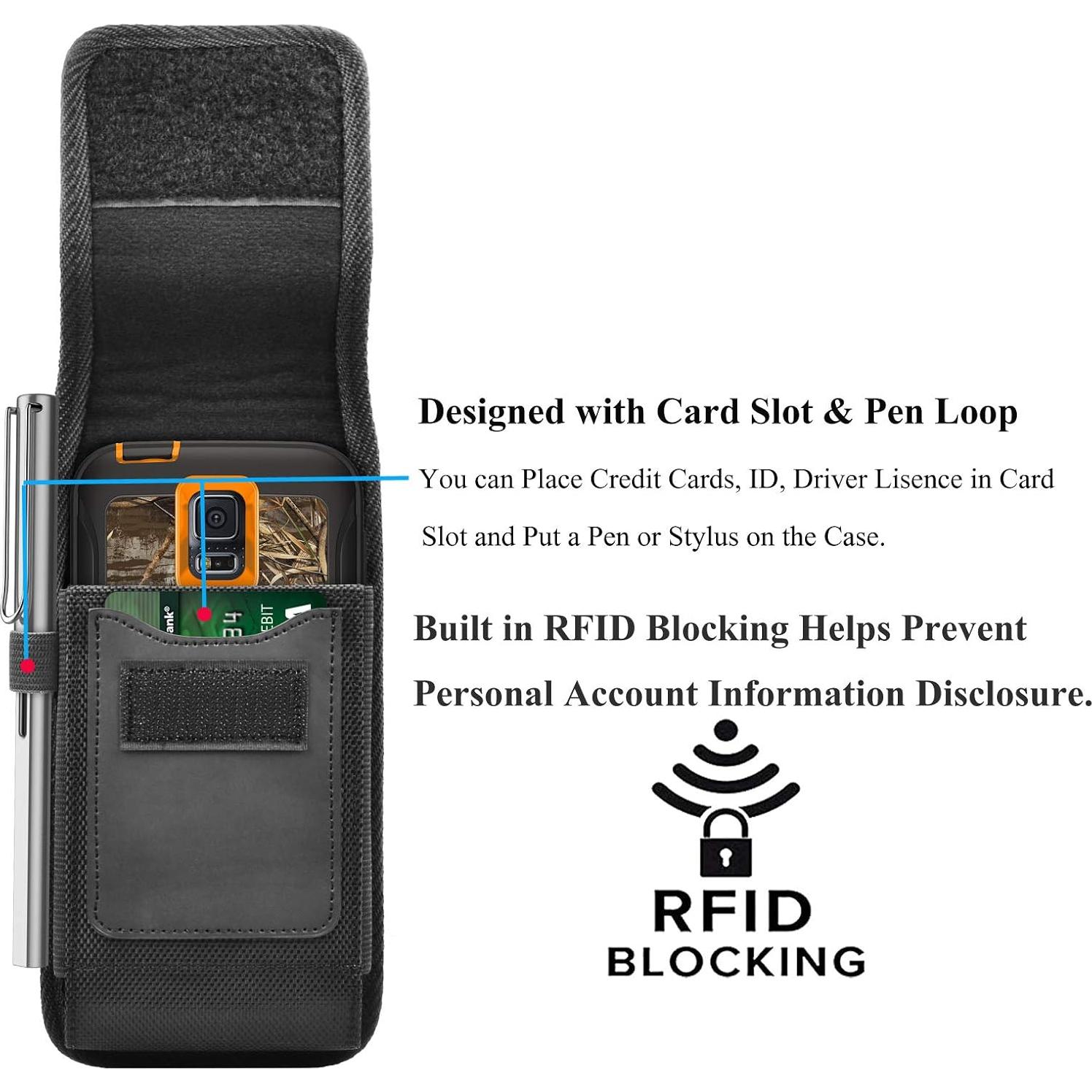 Funda Njjex para Samsung Galaxy y iPhone con clip