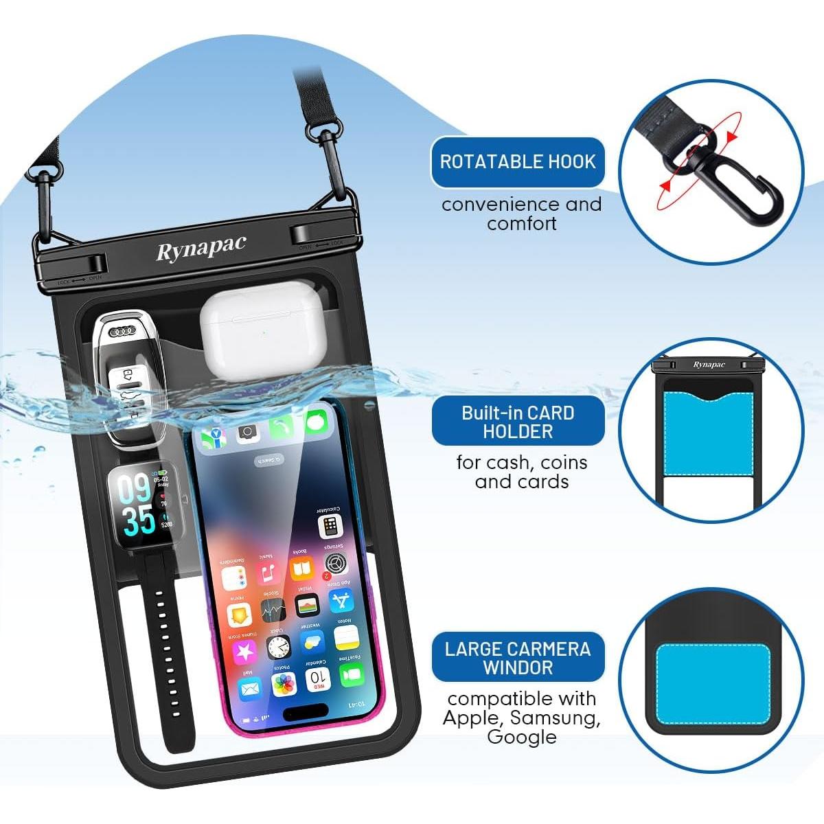 Funda Impermeable Rynapac 10" para Teléfono - IPX8