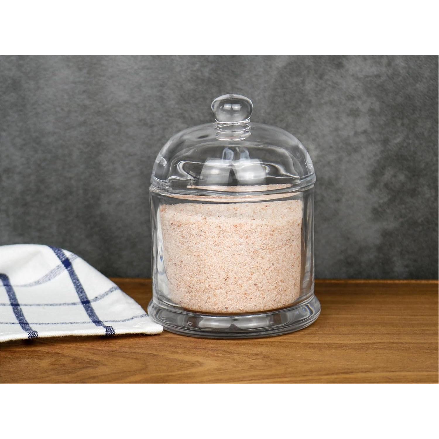 Bandeja de Sal de Vidrio HillSpring 283g con Cuchara Inoxidable