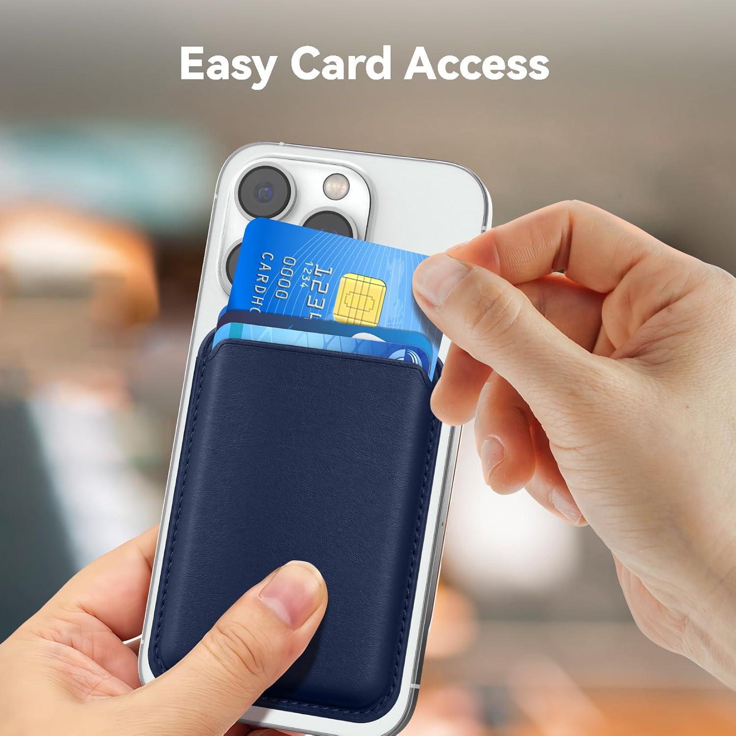 Billetera Magnética Amzone para iPhone 15/14/13/12 Azul