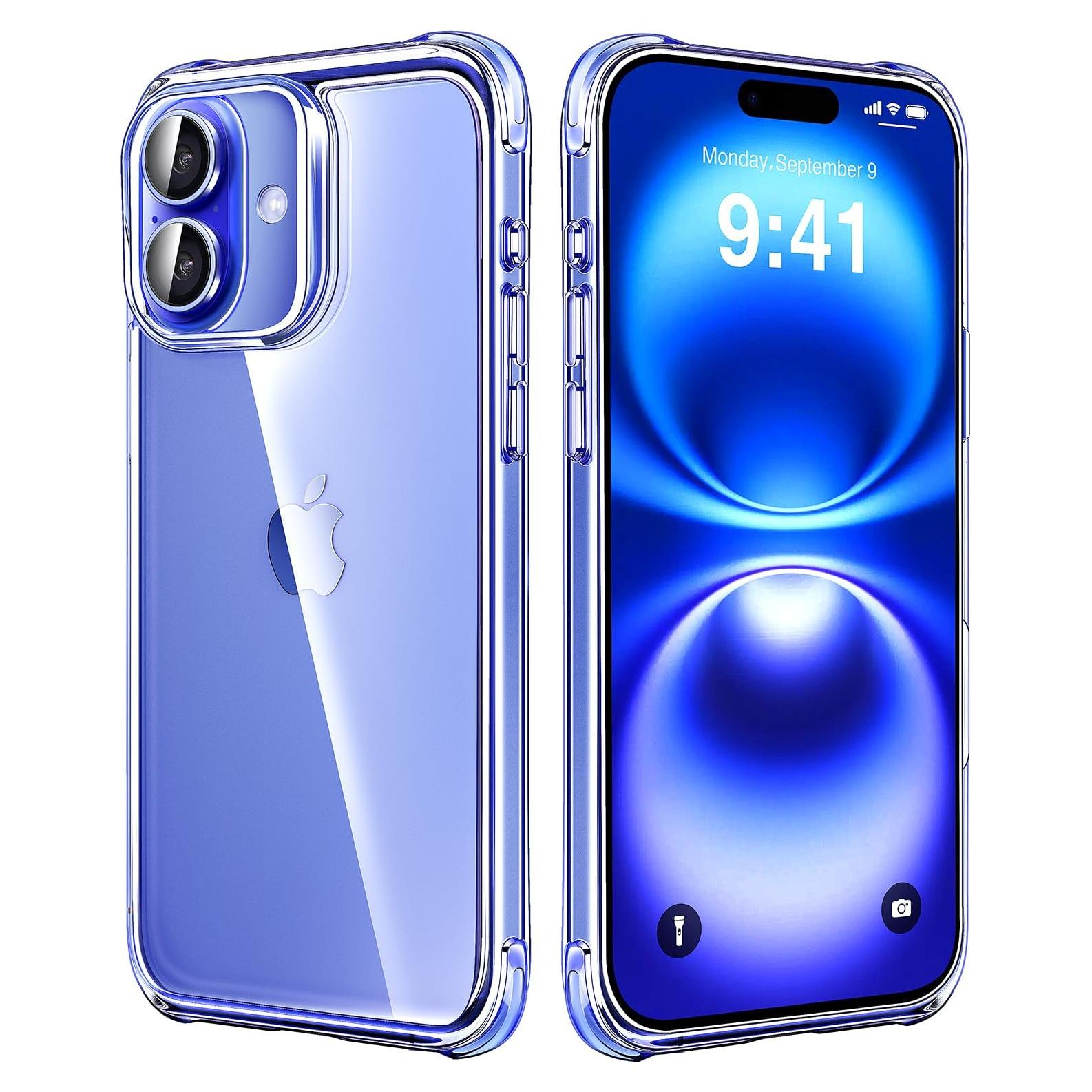 Funda Transparente Mkeke para iPhone 16 Slim 2024