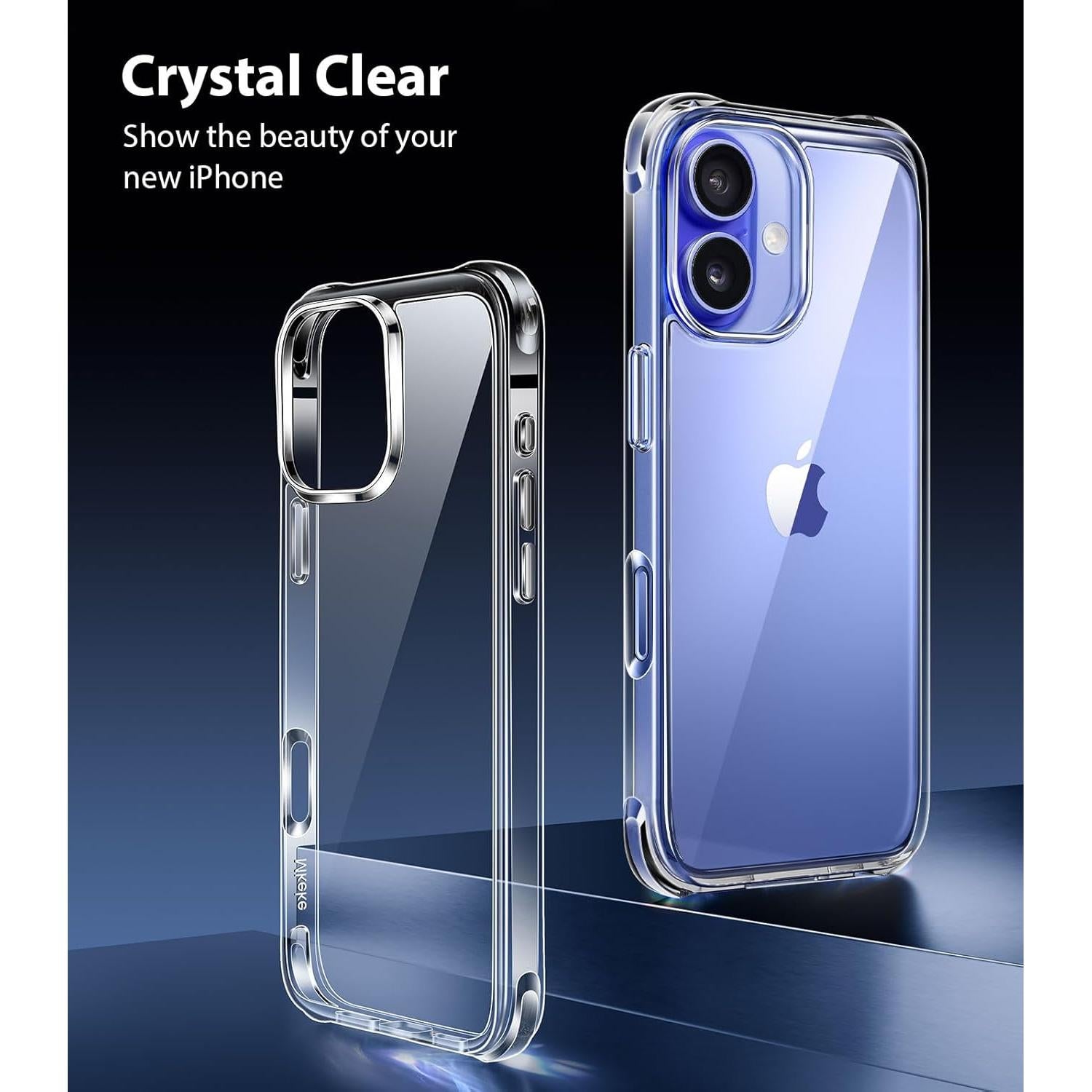 Funda Transparente Mkeke para iPhone 16 Slim 2024