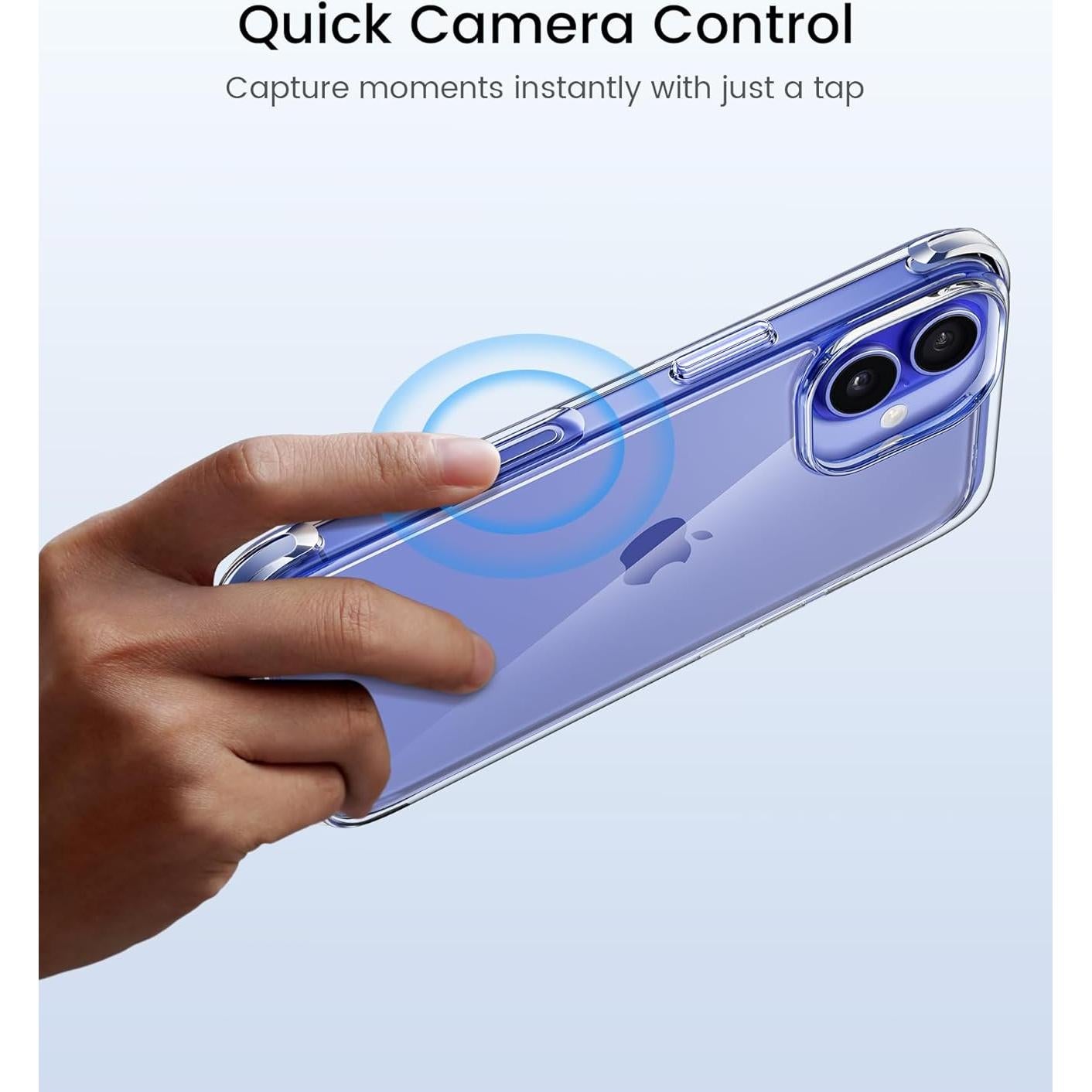 Funda Transparente Mkeke para iPhone 16 Slim 2024