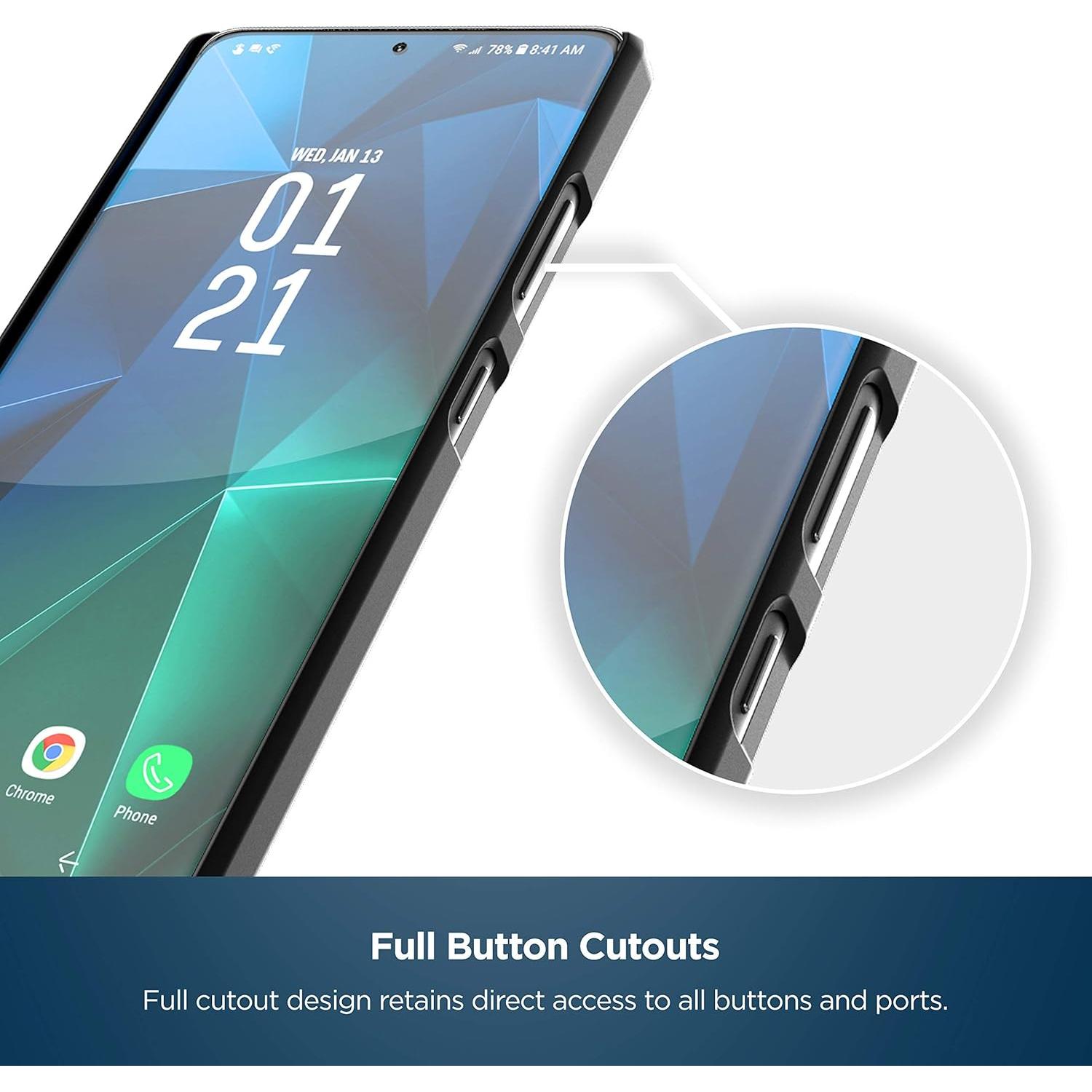 Funda DuraClip para Samsung Galaxy S21 con clip - Negro