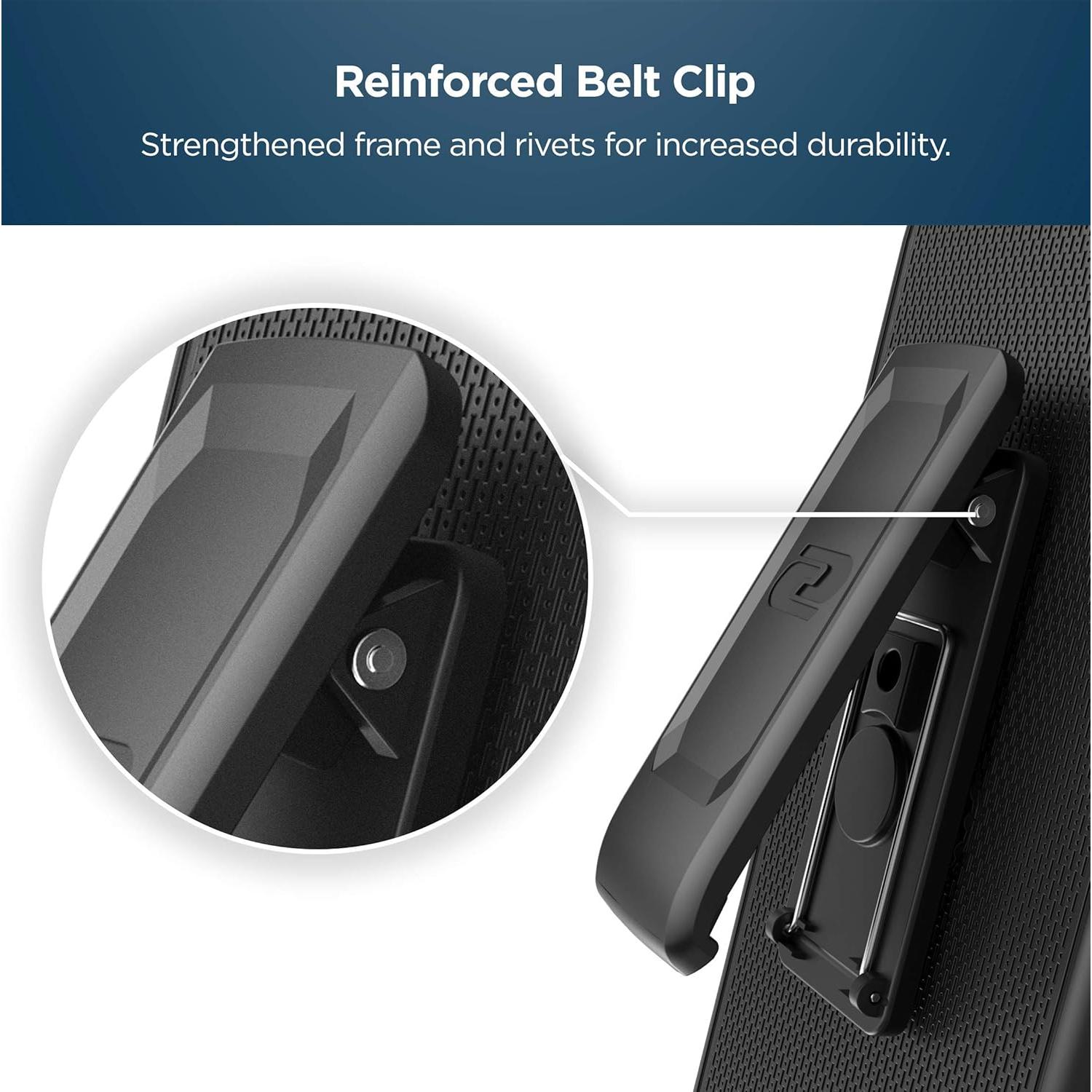 Funda DuraClip para Samsung Galaxy S21 con clip - Negro