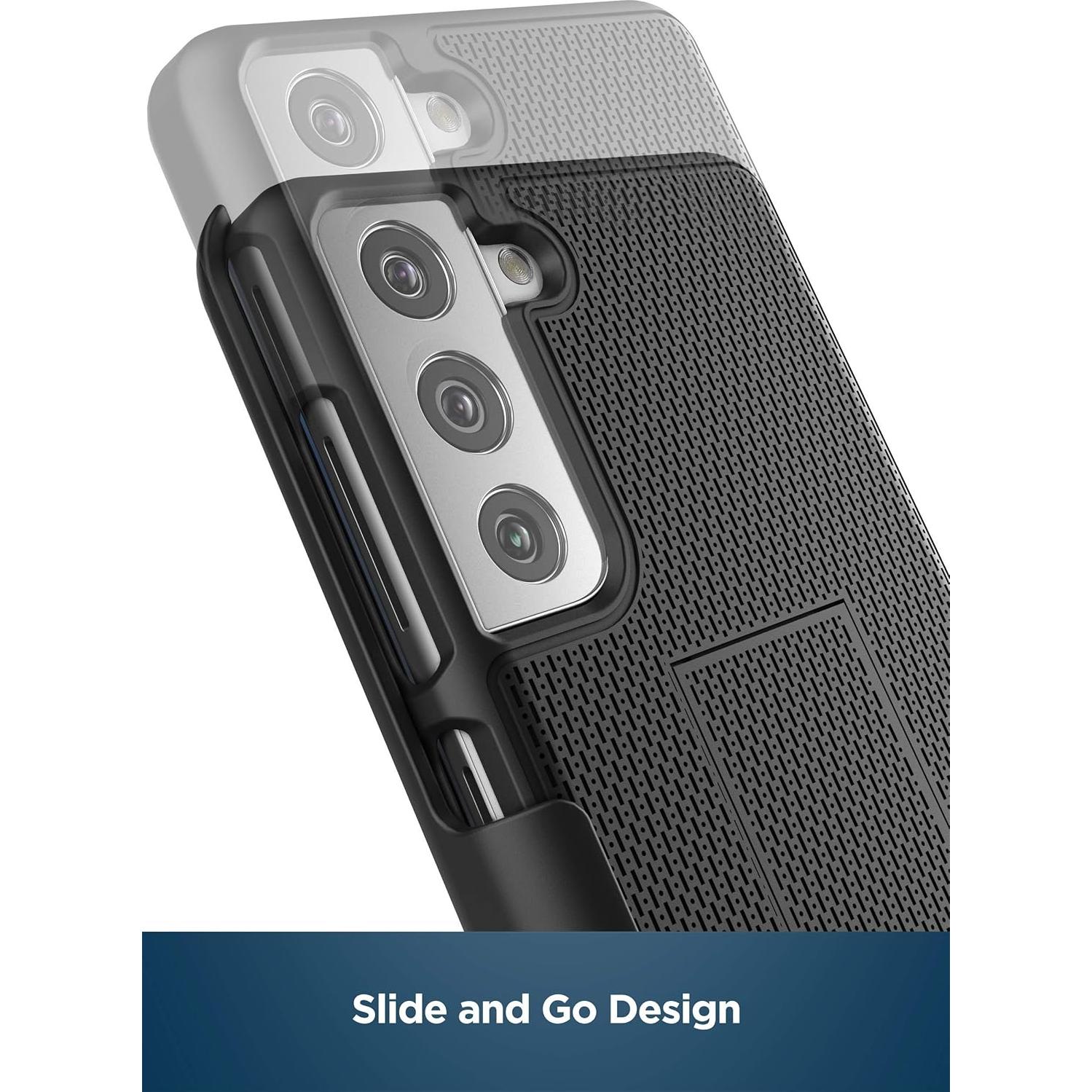 Funda DuraClip para Samsung Galaxy S21 con clip - Negro