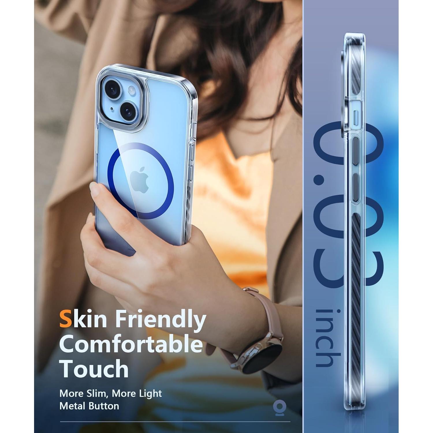 Funda FNTCASE para iPhone 15 Plus - Protección Militar 10 pies