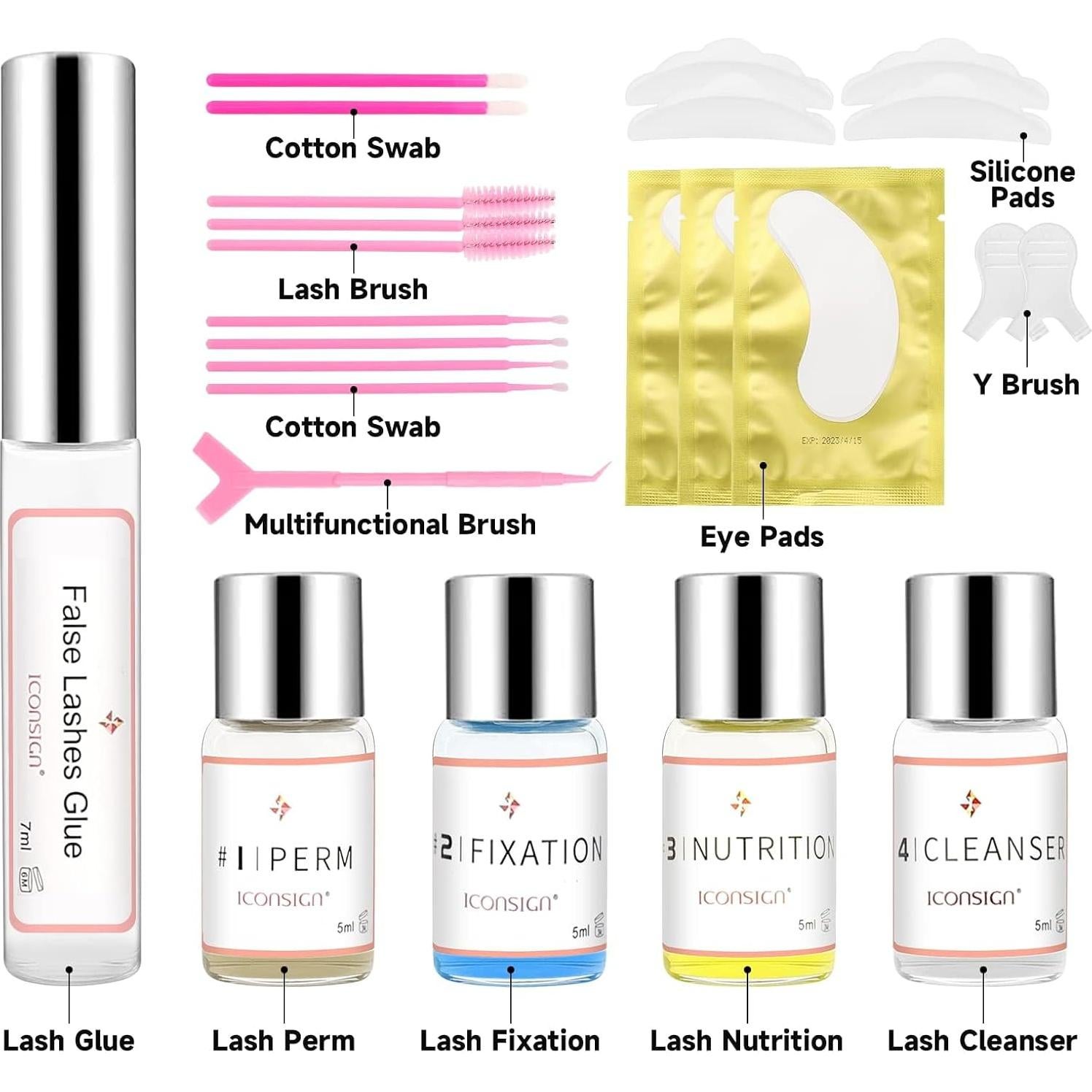 Kit de Elevación de Pestañas RONKIE IKA-001 Profesional