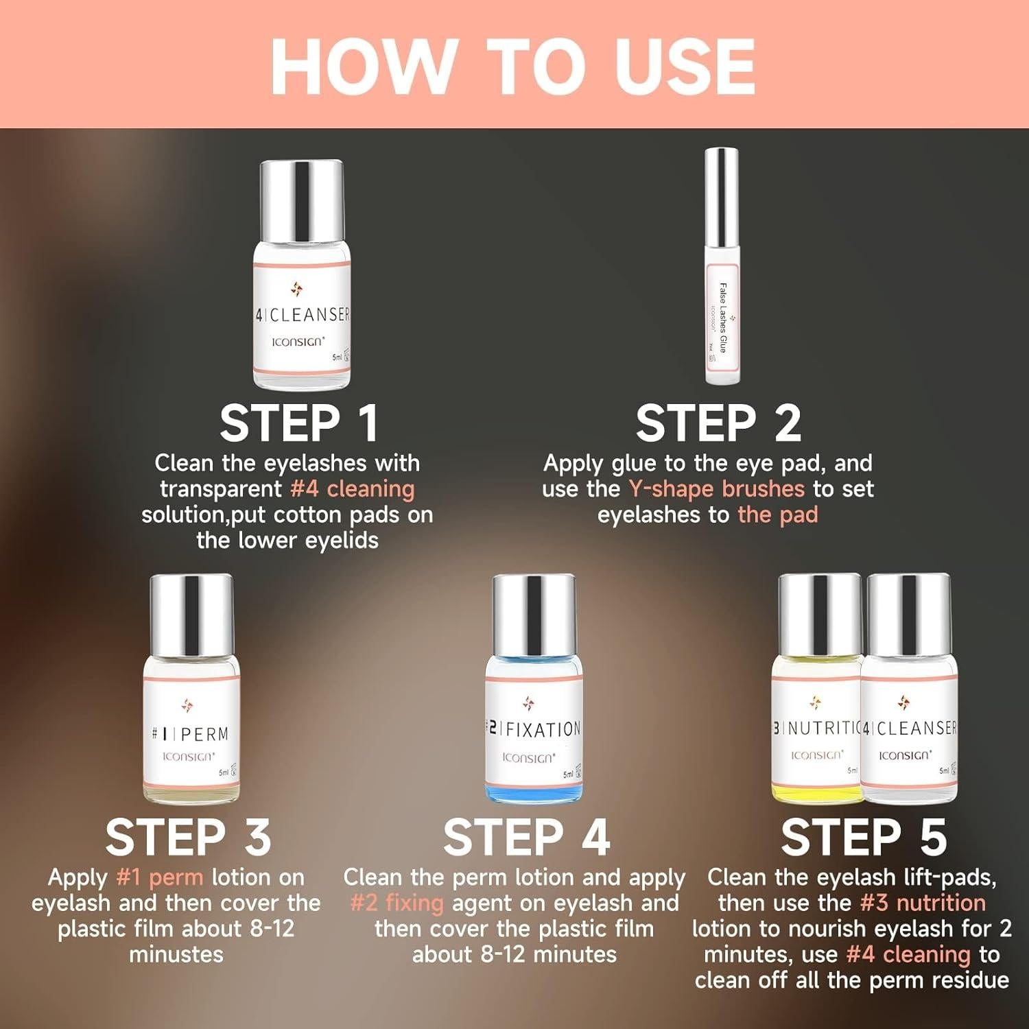 Kit de Elevación de Pestañas RONKIE IKA-001 Profesional