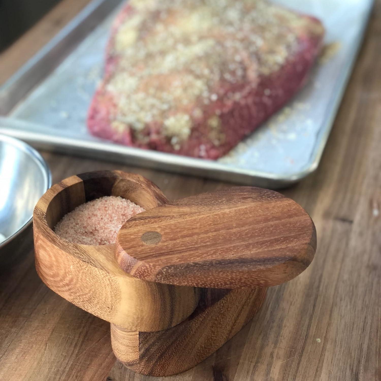 Cajón de Sal Ironwood Gourmet Madera de Acacia 10.16 cm