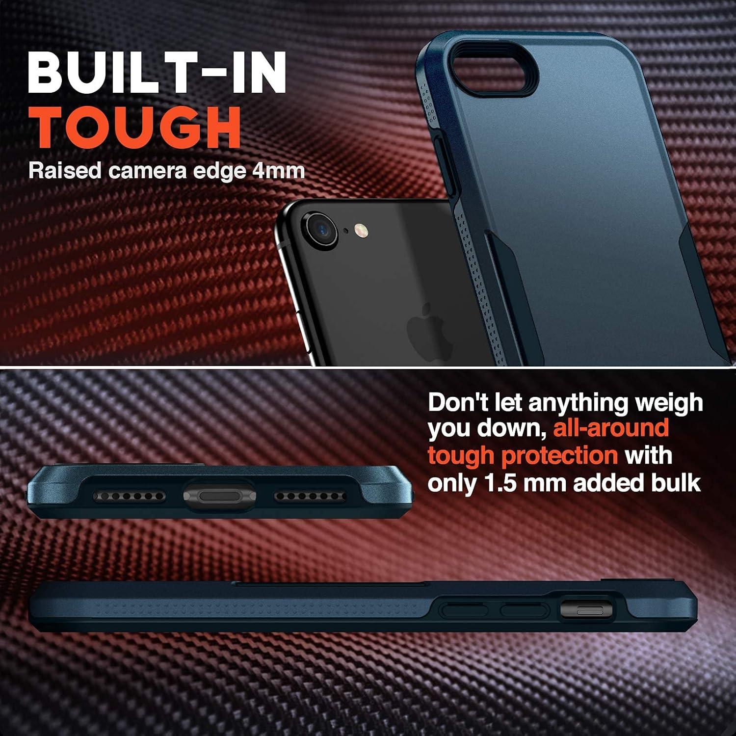 Funda NTG para iPhone SE 2022/2020/8/7 Resistente Azul