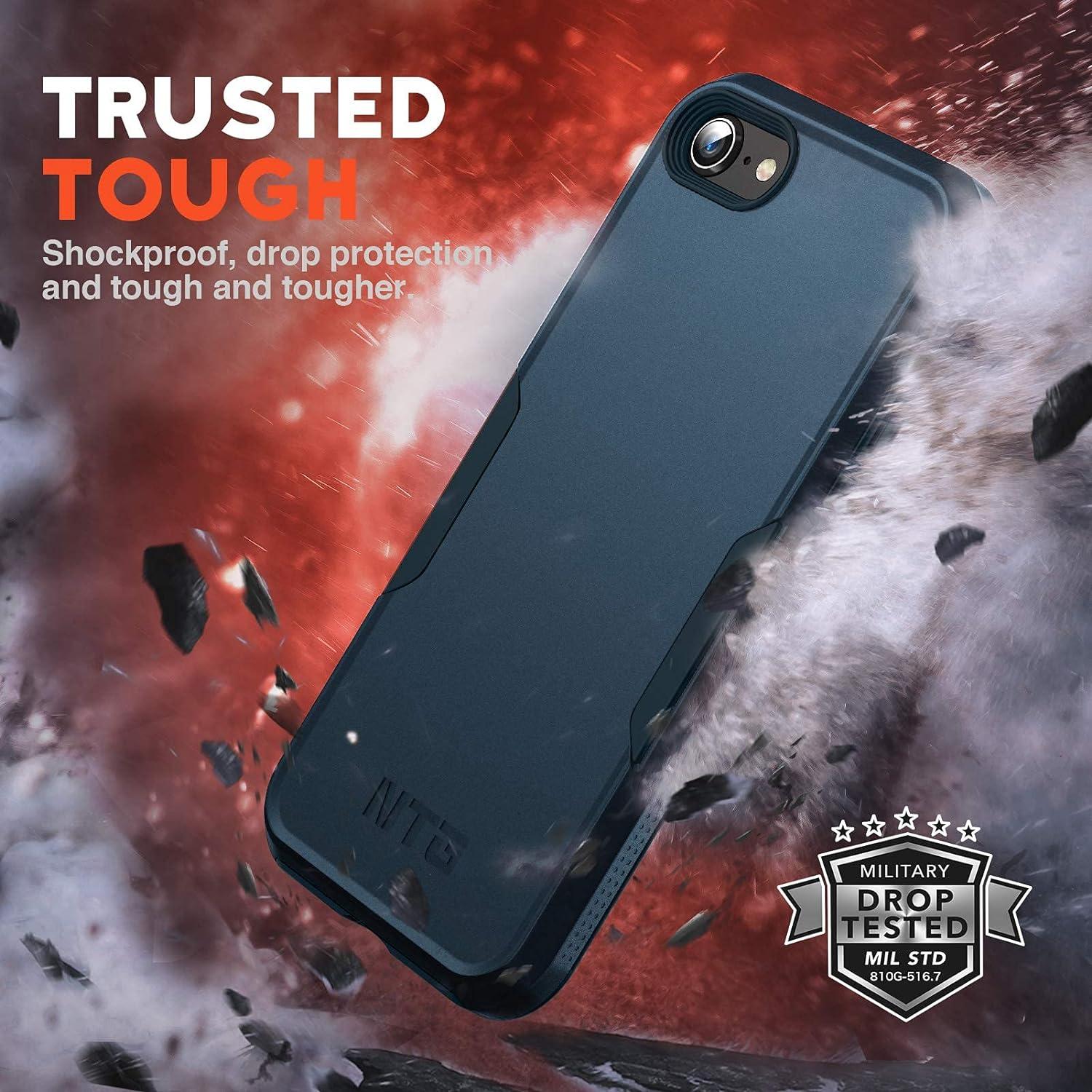 Funda NTG para iPhone SE 2022/2020/8/7 Resistente Azul