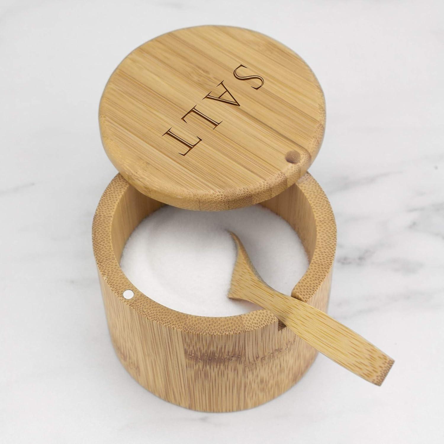 Caja de Sal de Bambú Totally Bamboo con Tapa Magnética 170g