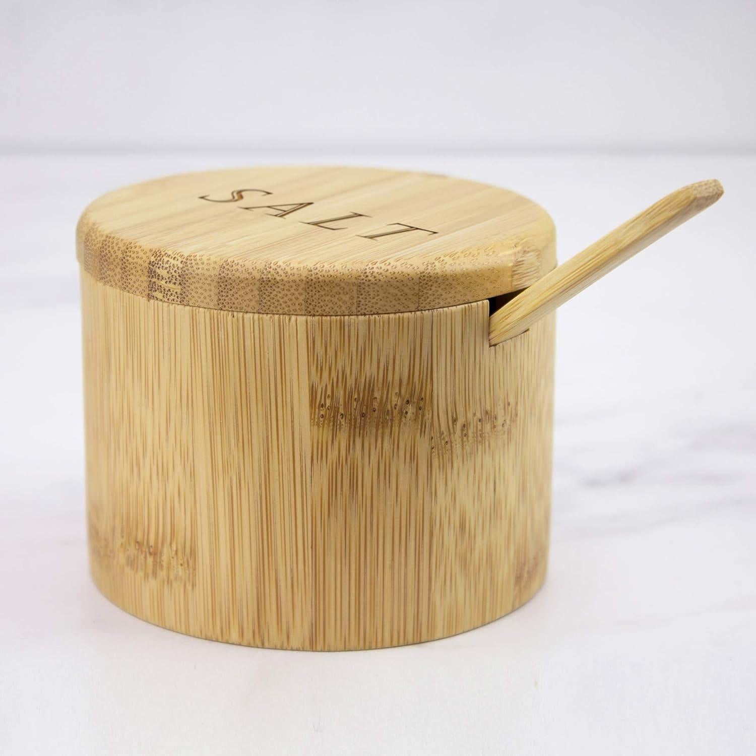Caja de Sal de Bambú Totally Bamboo con Tapa Magnética 170g