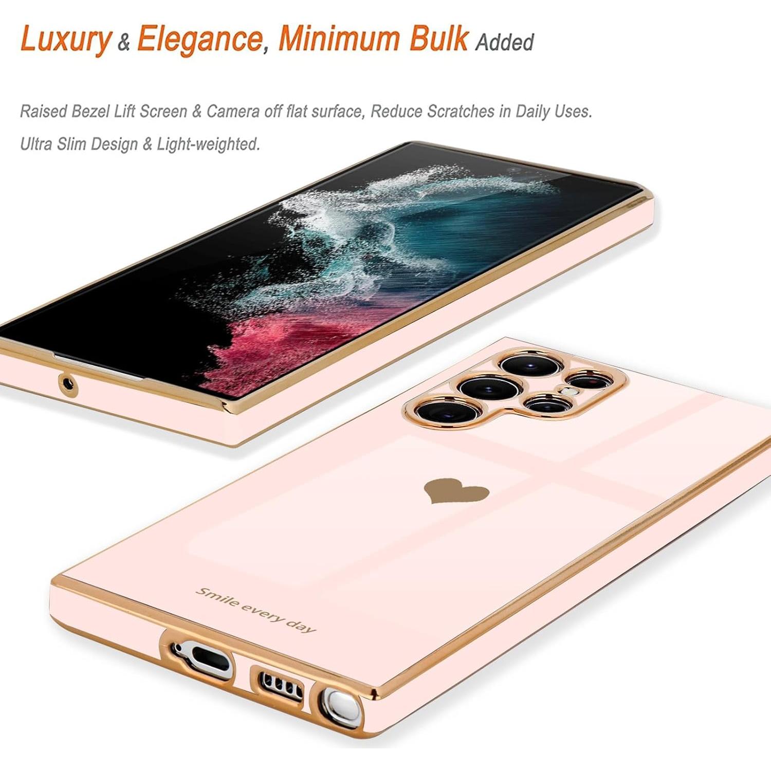 Funda TeaGeo Rosa Claro para Samsung Galaxy S22 Ultra 5G