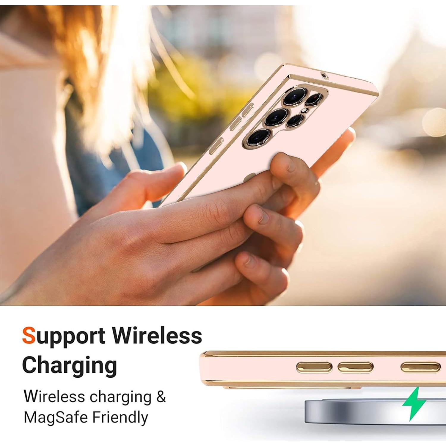 Funda TeaGeo Rosa Claro para Samsung Galaxy S22 Ultra 5G