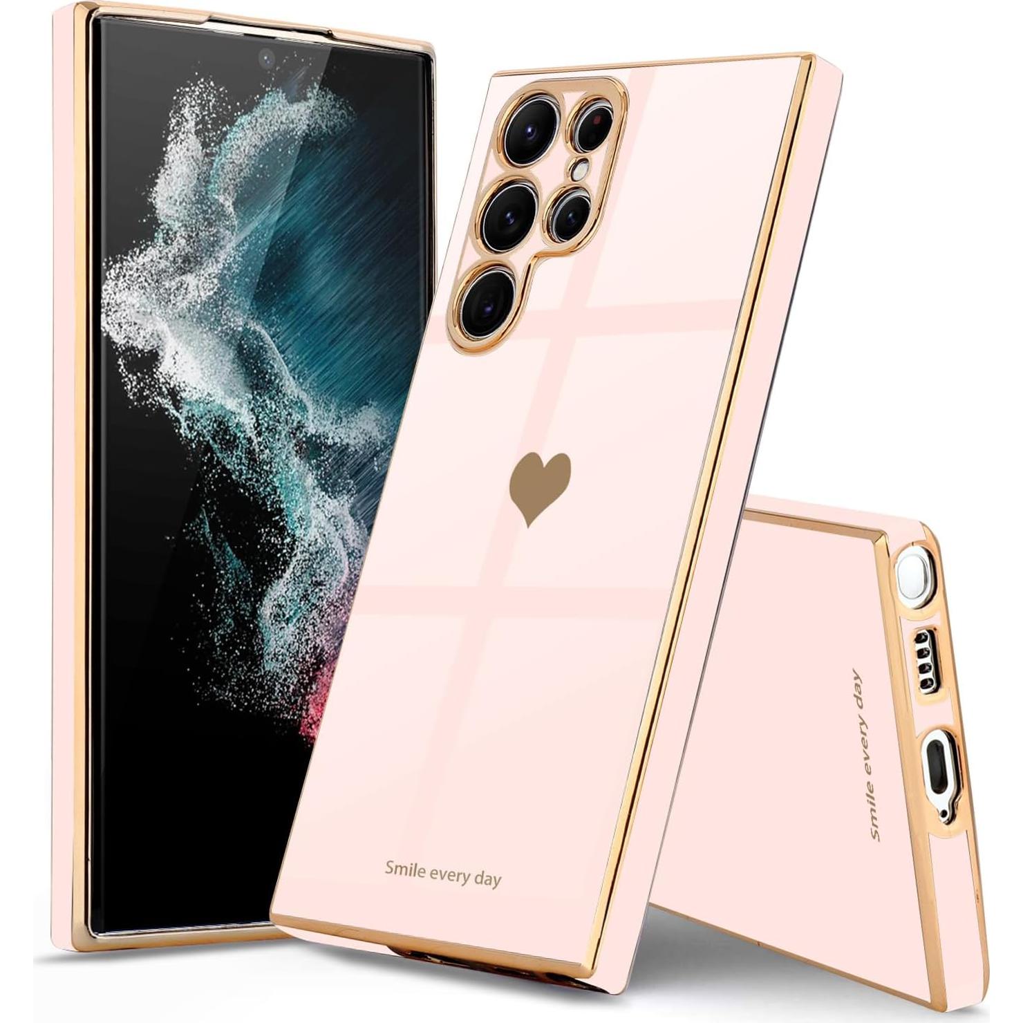 Funda TeaGeo Rosa Claro para Samsung Galaxy S22 Ultra 5G