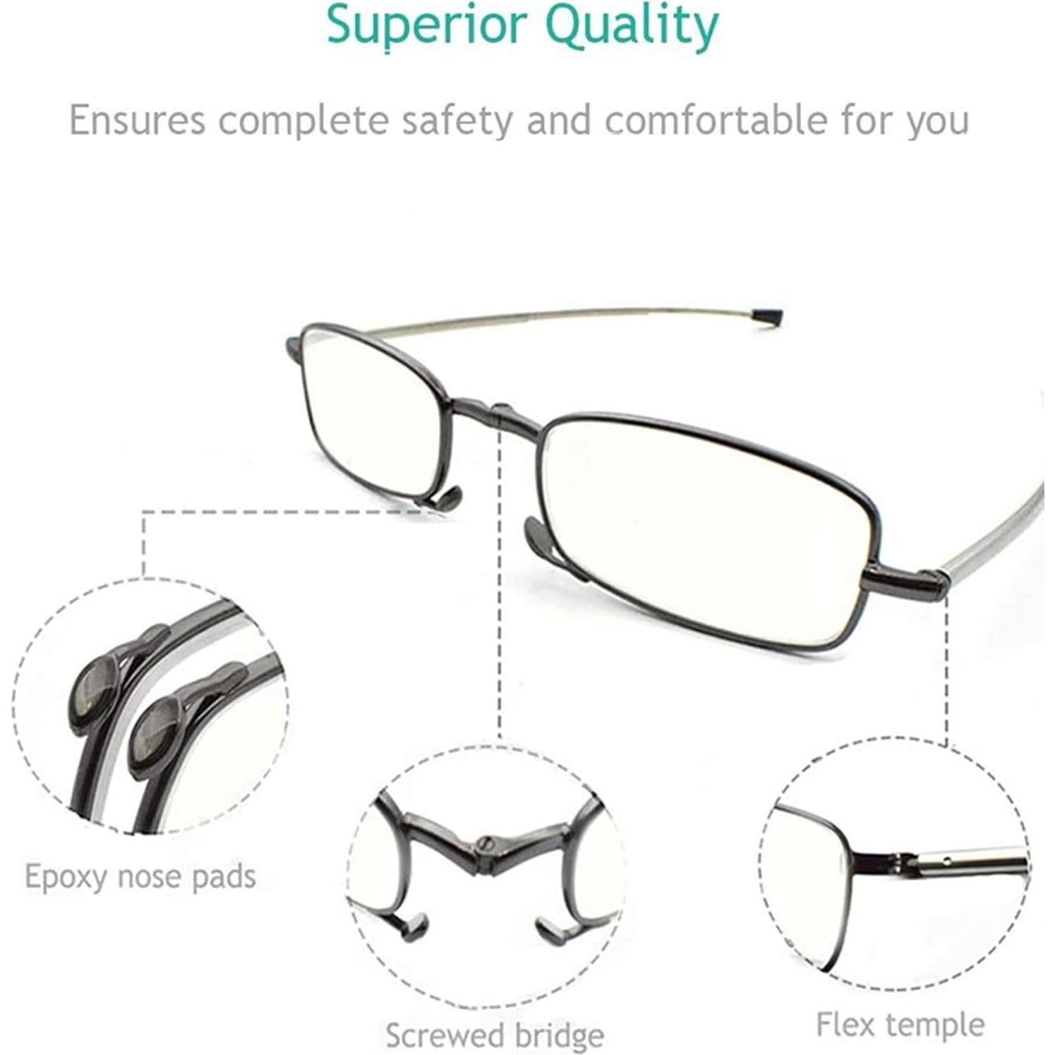 Gafas de Lectura 2 Pack Sevenplus Anti Luz Azul 1.75x