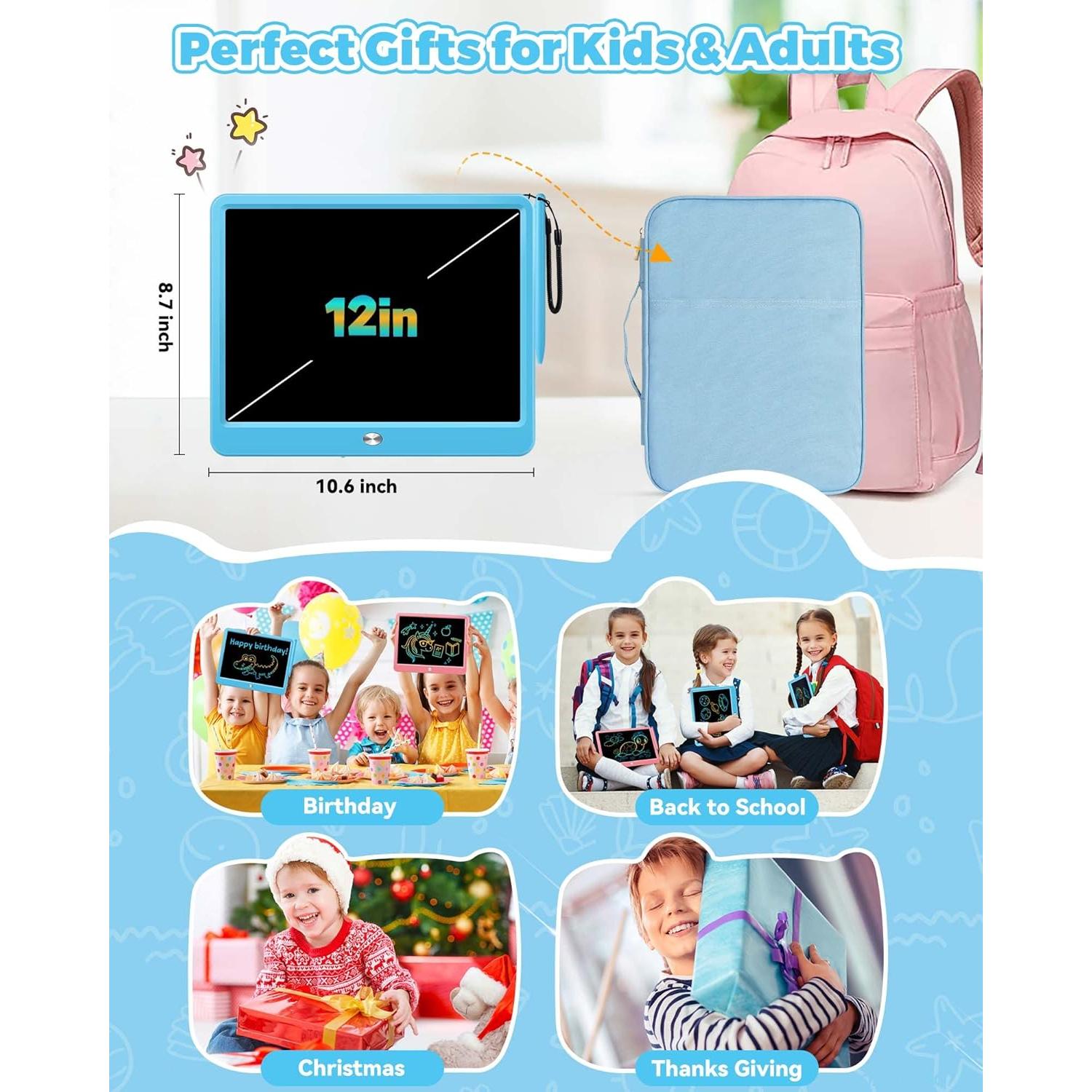 Tableta de Escritura LCD KOKODI 30,48 cm Azul para Niños