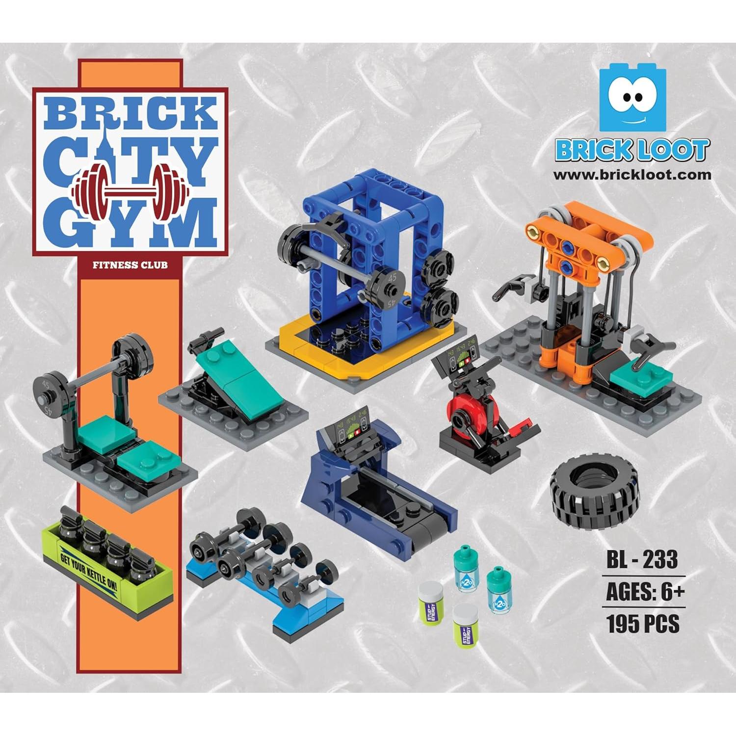 Juego de Construcción Brick Loot Gimnasio 195 Piezas