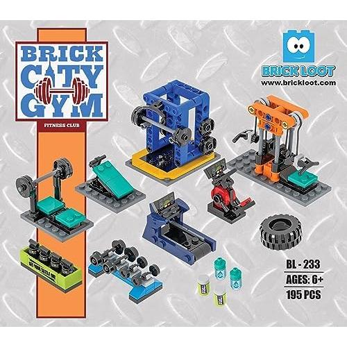 Juego de Construcción Brick Loot Gimnasio 195 Piezas
