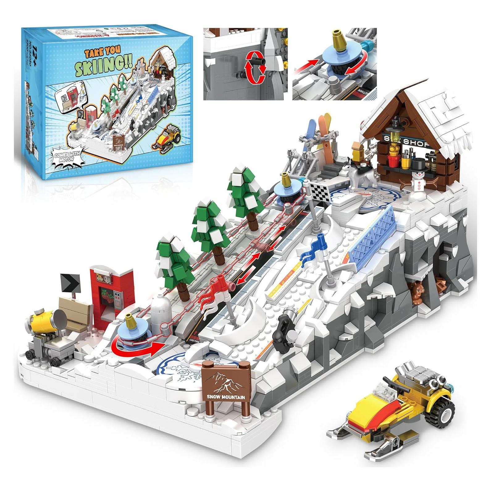 Bloque de Construcción CinamixBrax Estación de Esquí 2200 Piezas