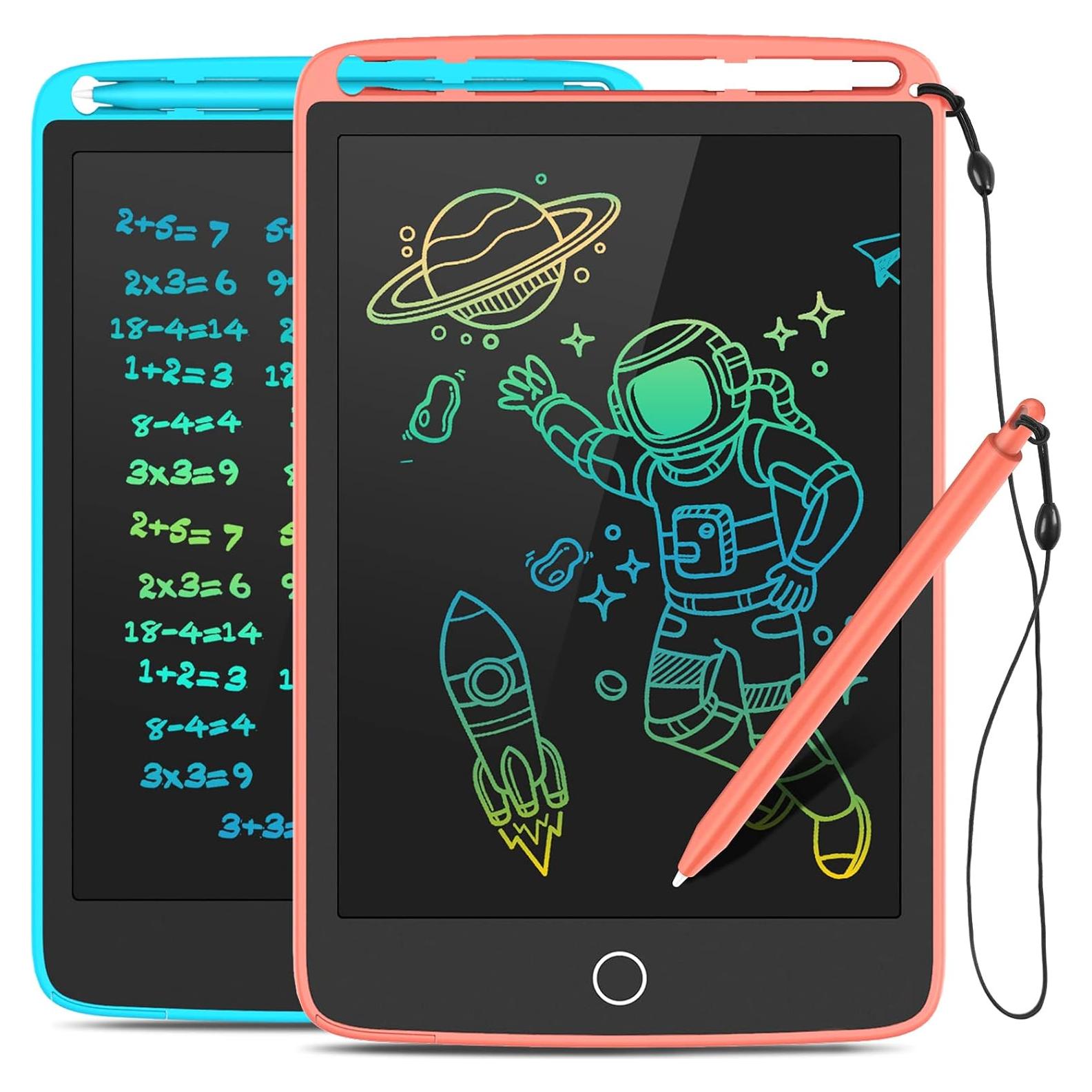 Tableta de Escritura LCD TECJOE 2 Pack 8.5" Niños Azul/Rosa